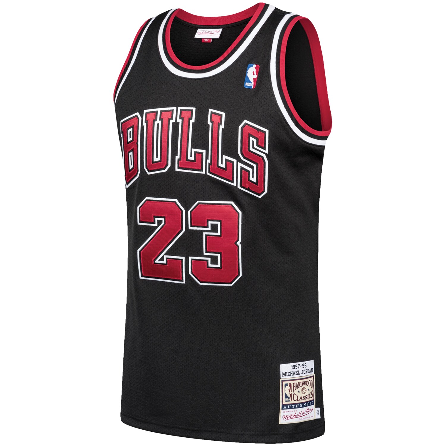 Michael Jordan Chicago Bulls Mitchell & Ness 1997\/98 Hardwood Classics Authentic Jersey - Black