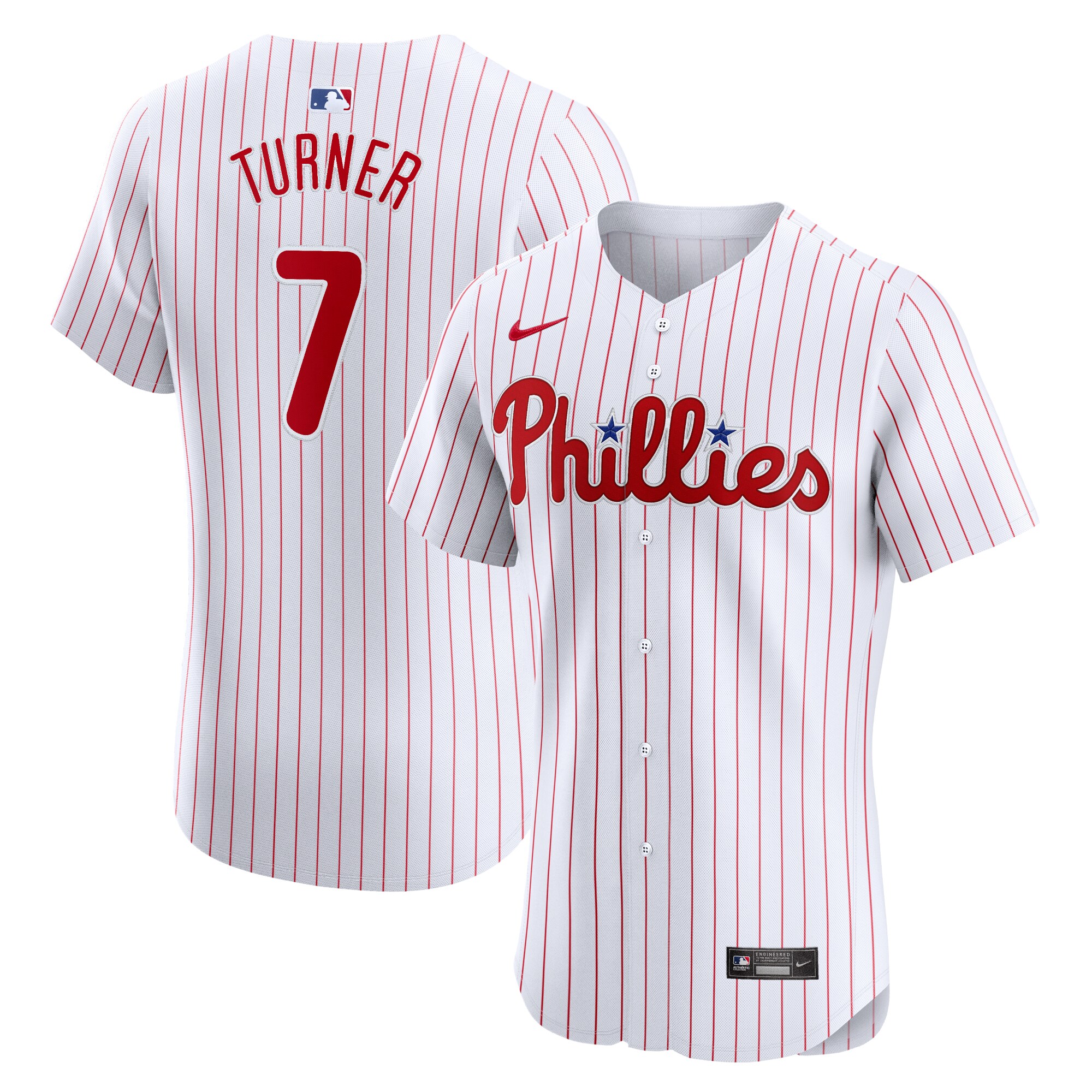 Trea Turner Philadelphia Phillies  Home Elite Jersey - White