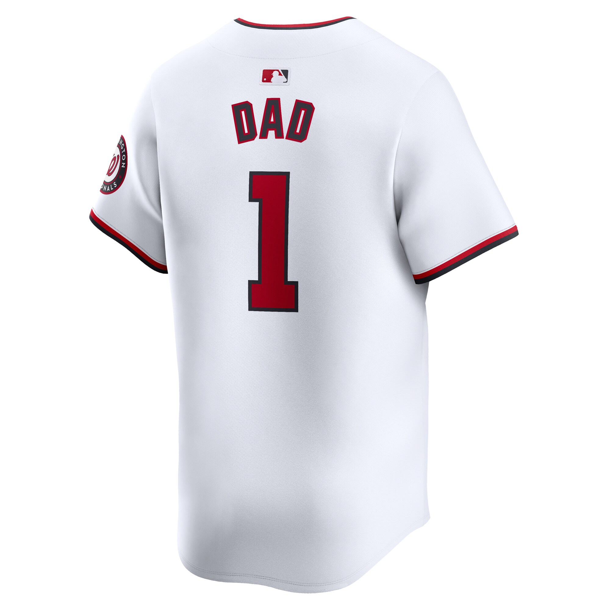 Washington Nationals  #1 Dad Home Limited Jersey - White