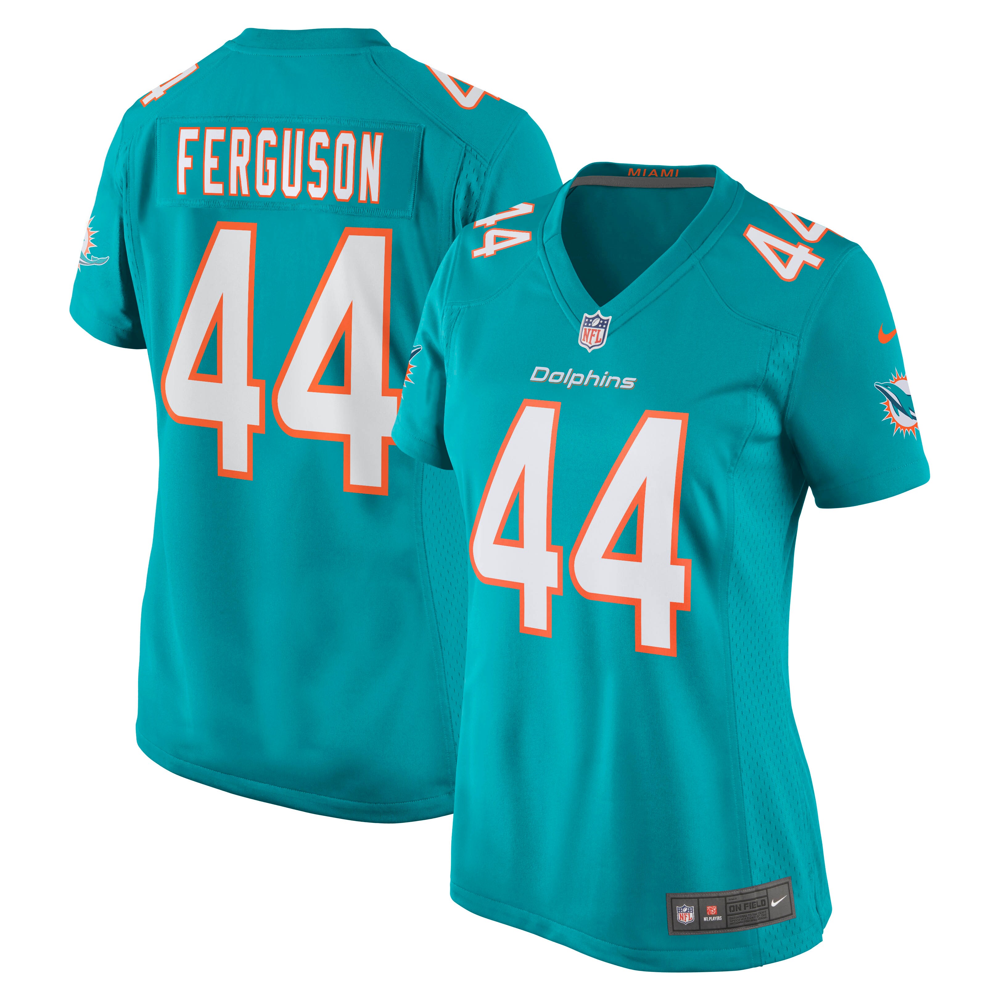 Blake Ferguson Miami Dolphins  Women's Game Player Jersey - Aqua