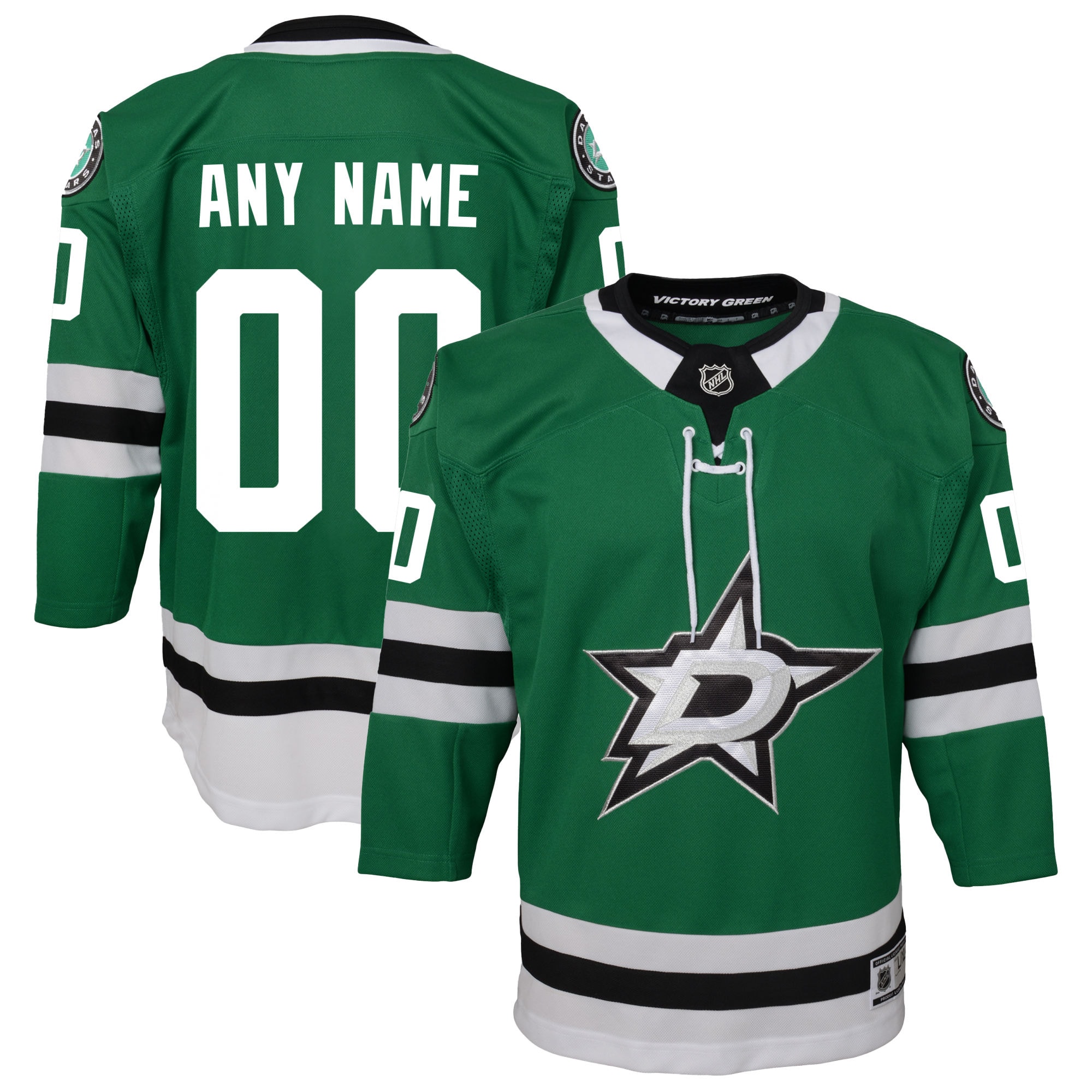 Dallas Stars Youth Home Custom Premier Jersey - Green