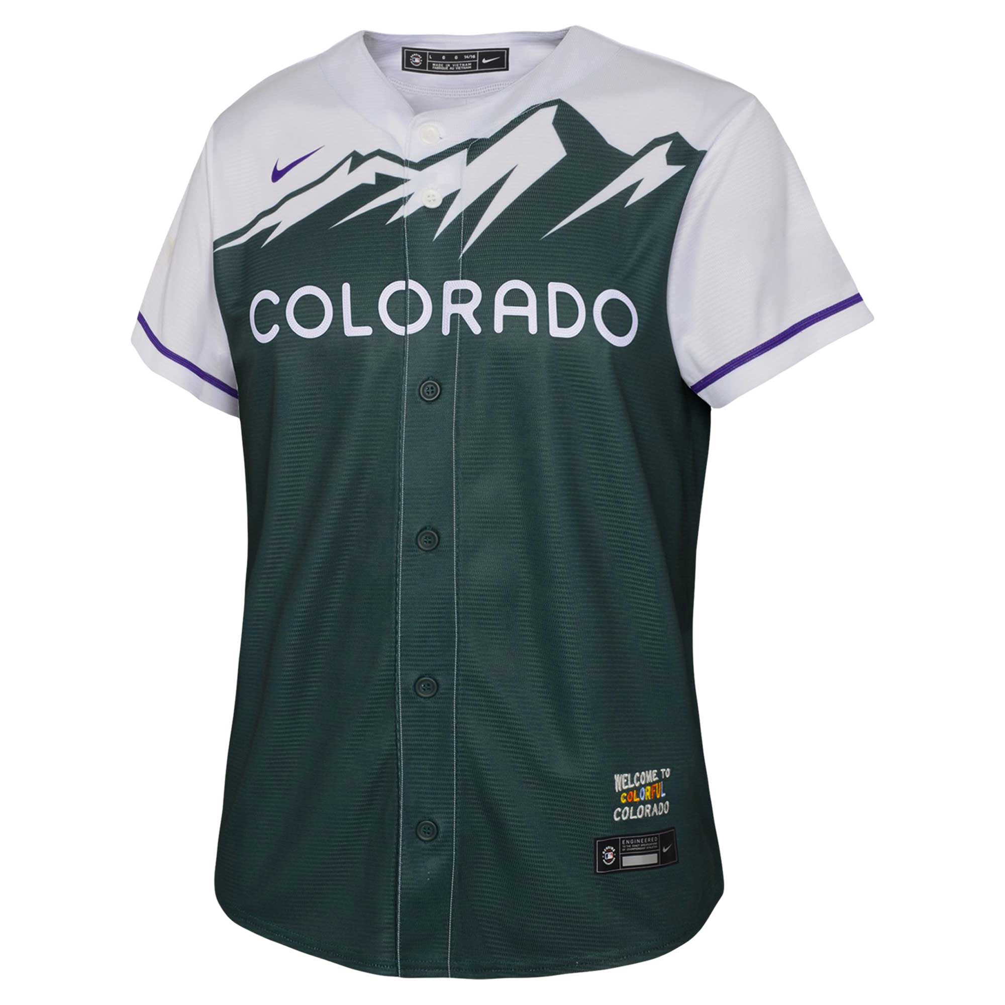 Colorado Rockies  Youth City Connect Replica Team Jersey - Green