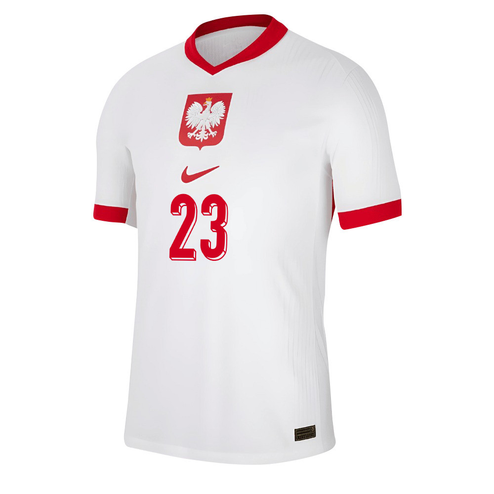 Krzysztof Piatek 23 Poland National Team 2024/25 Home Men Jersey - White