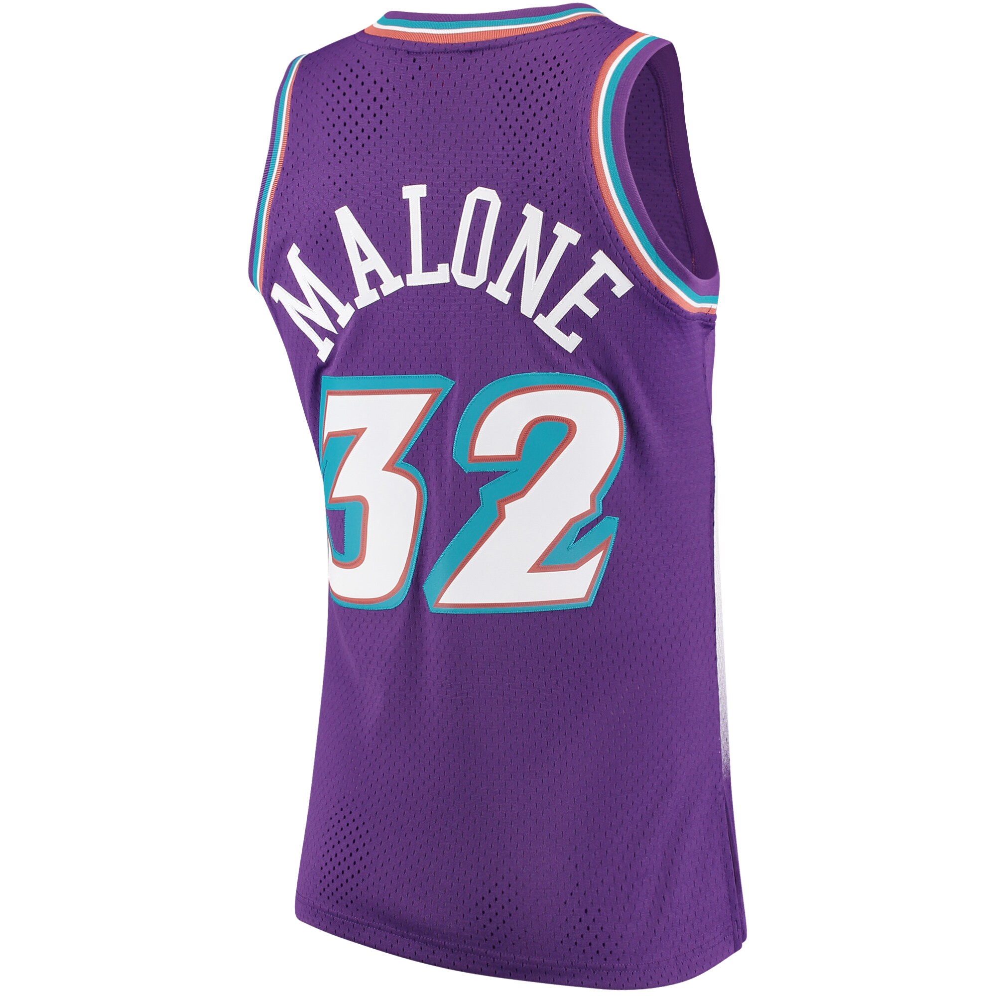 Karl Malone Utah Jazz Mitchell & Ness 1996\/97 Hardwood Classics Swingman Jersey - Purple