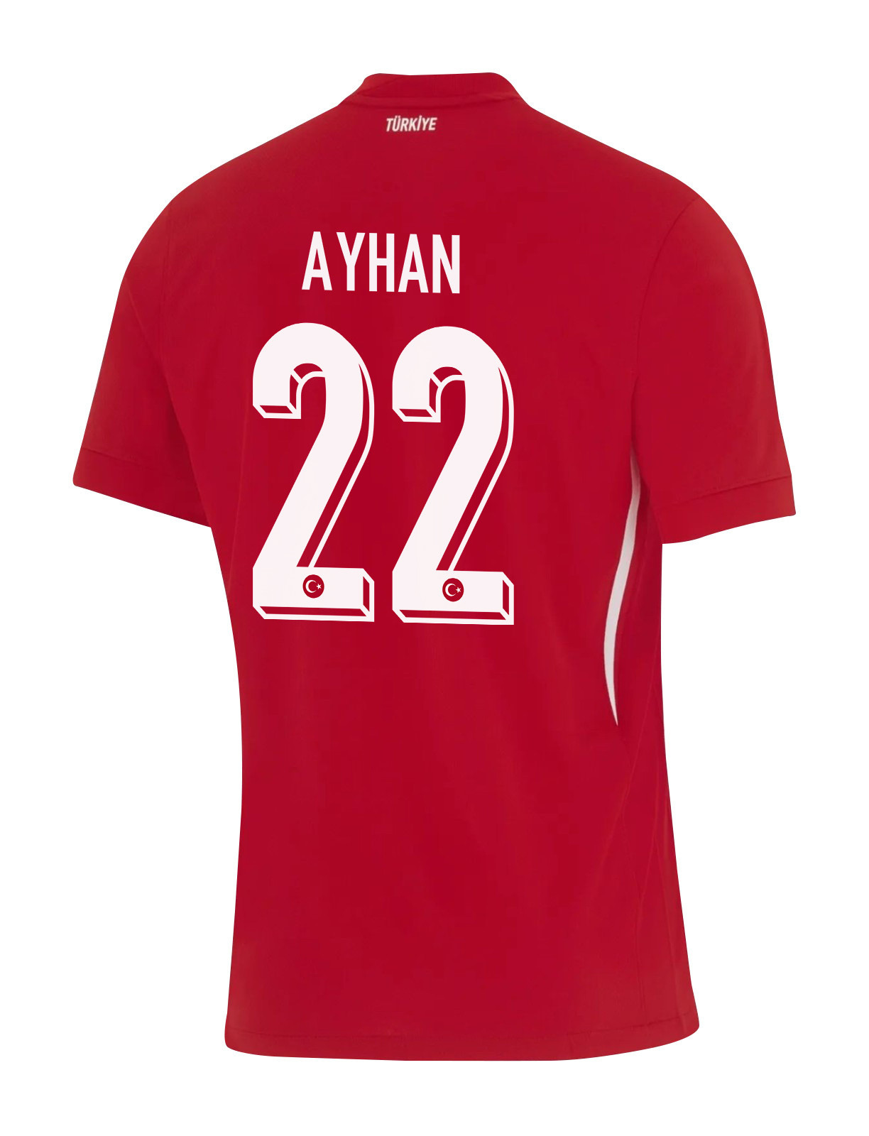 Kaan Ayhan 22 Turkey National Team 2024 Away Stadium Men Jersey - Red