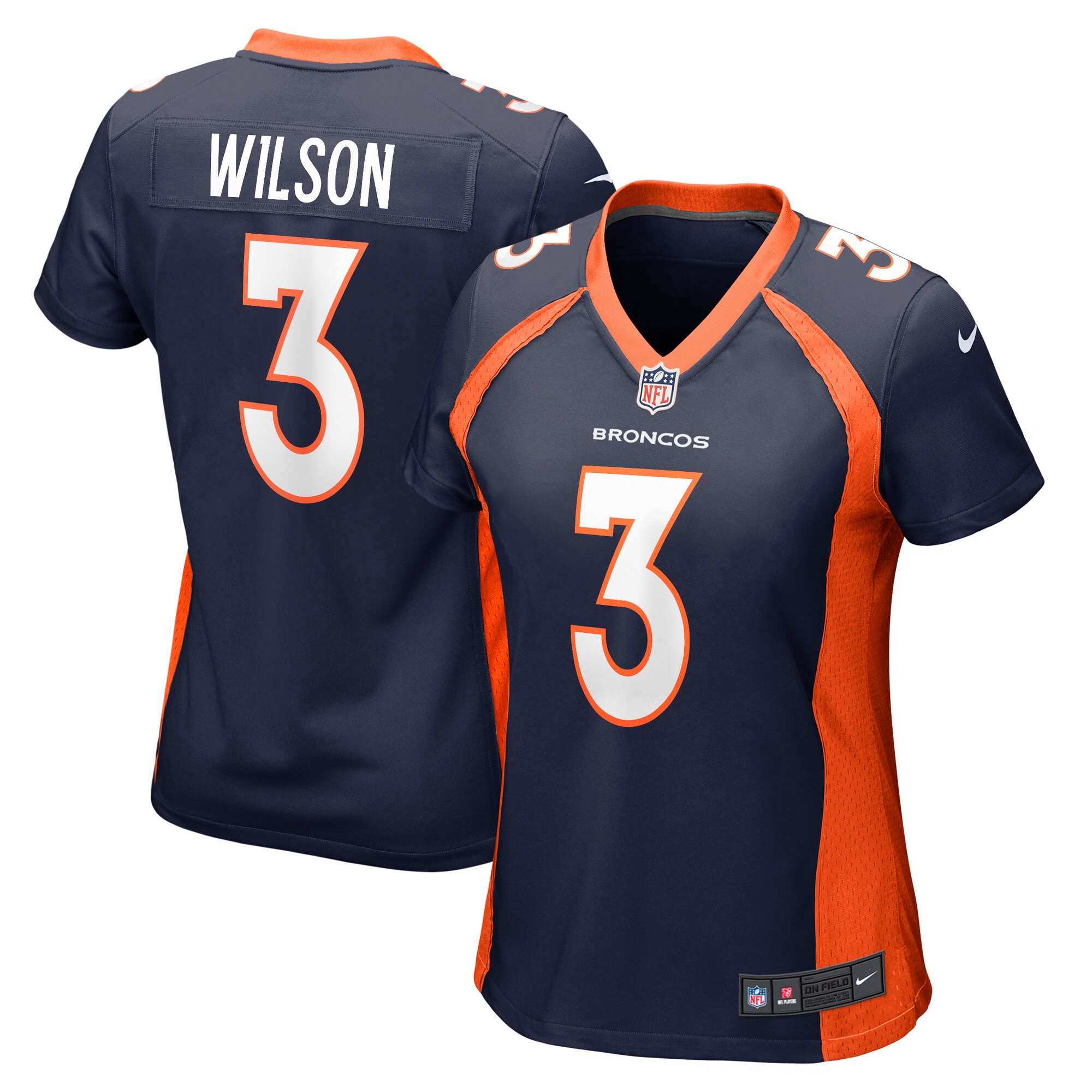 Russell Wilson Denver Broncos  Women's Player Jersey - Navy