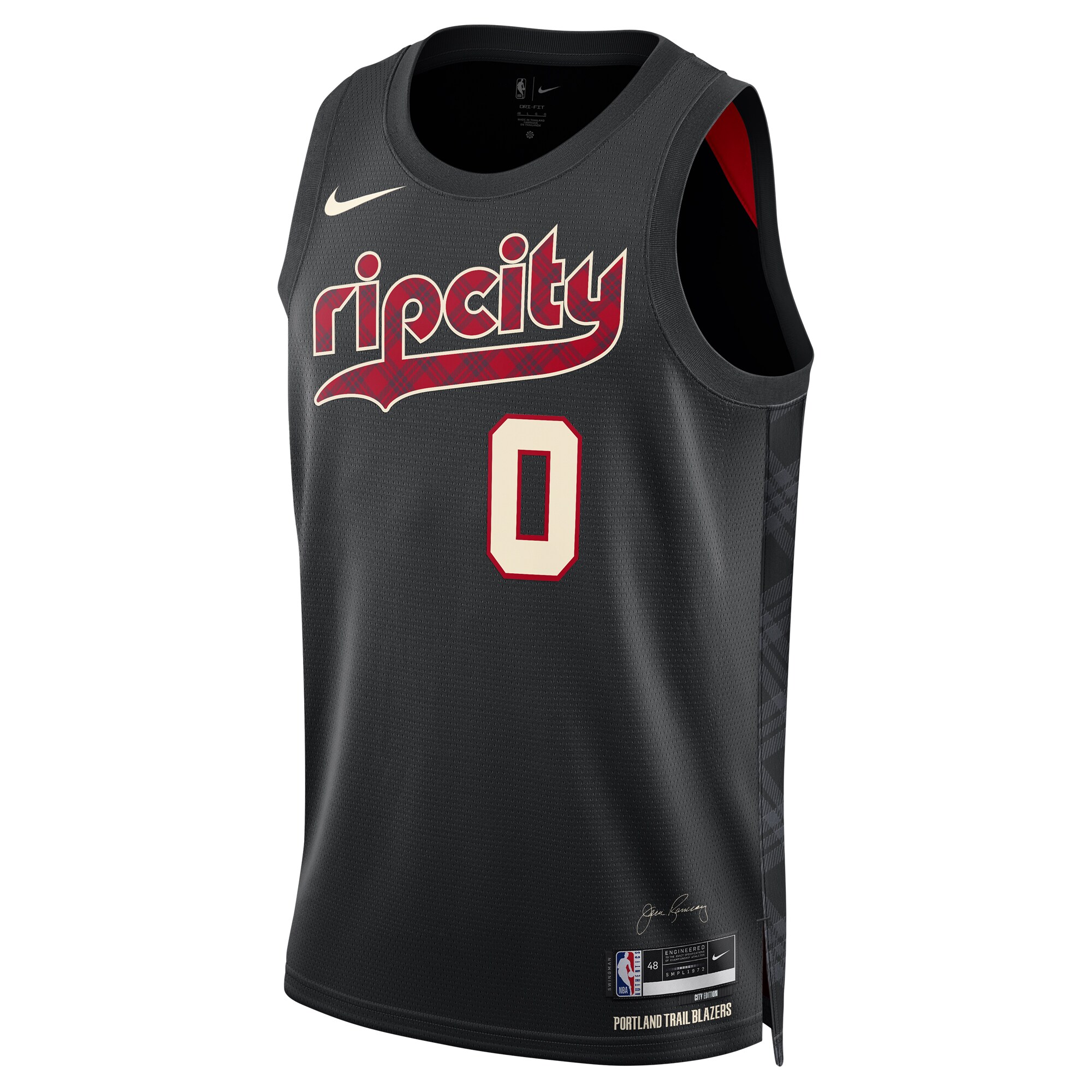 Damian Lillard Portland Trail Blazers  Unisex 2023\/24 Swingman Jersey - Black - City Edition
