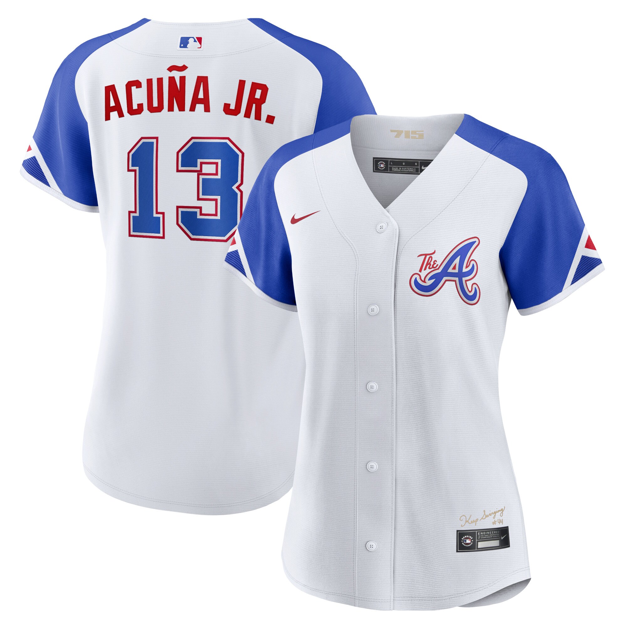 Ronald Acu\u00c3\u00b1a Jr. Atlanta Braves  Women's City Connect Replica Player Jersey - White