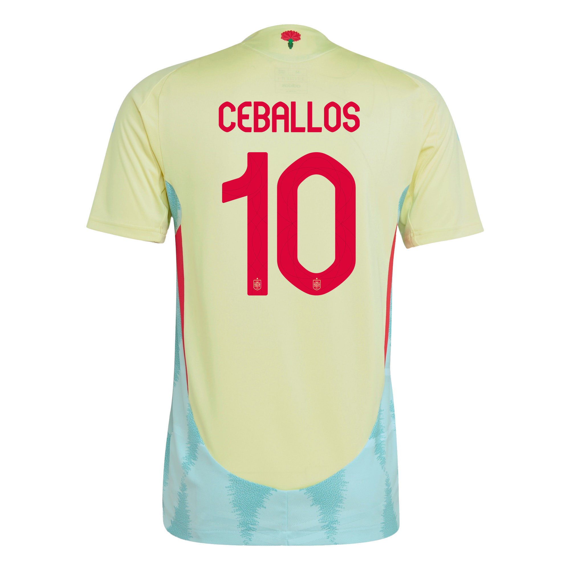 Dani Ceballos 10 Spain National Team 2024 Away Men Jersey - Yellow