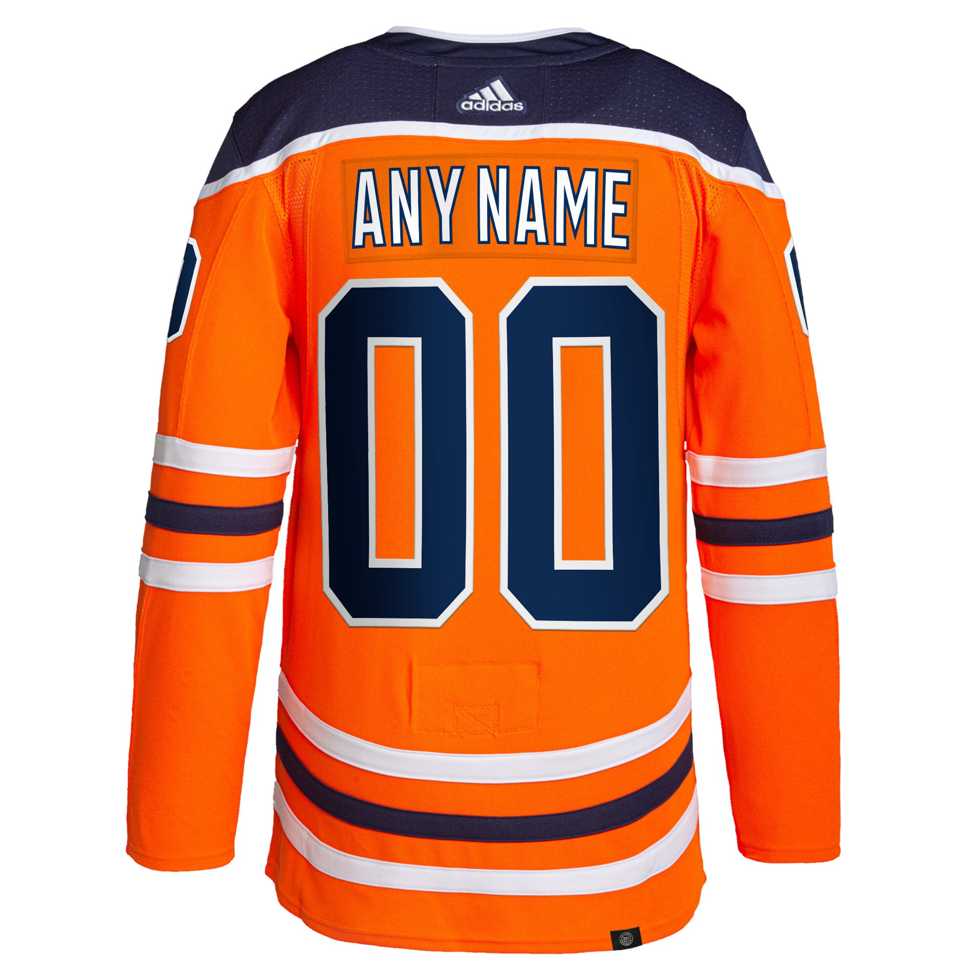 Edmonton Oilers adidas  Home  Primegreen Authentic Custom Jersey - Orange