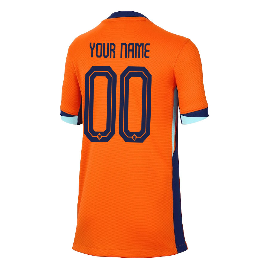 Netherlands National Team 2024/25 Home YOUTH Custom Jersey - Orange