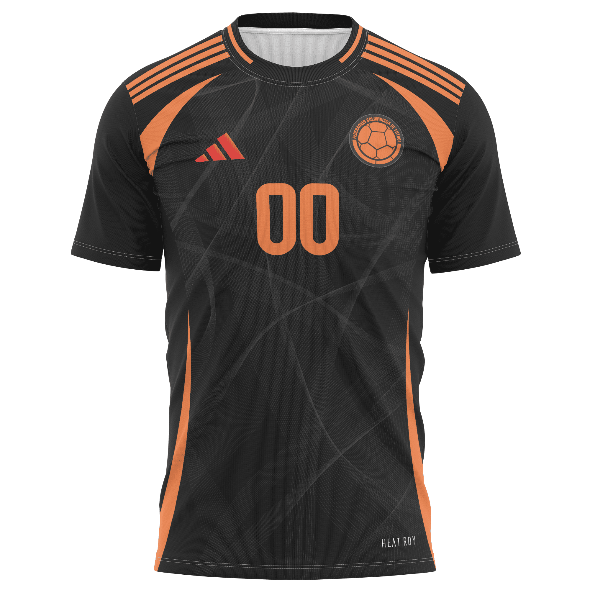 Colombia National Team 2024 Away Kits Custom AOP T-shirt - Black