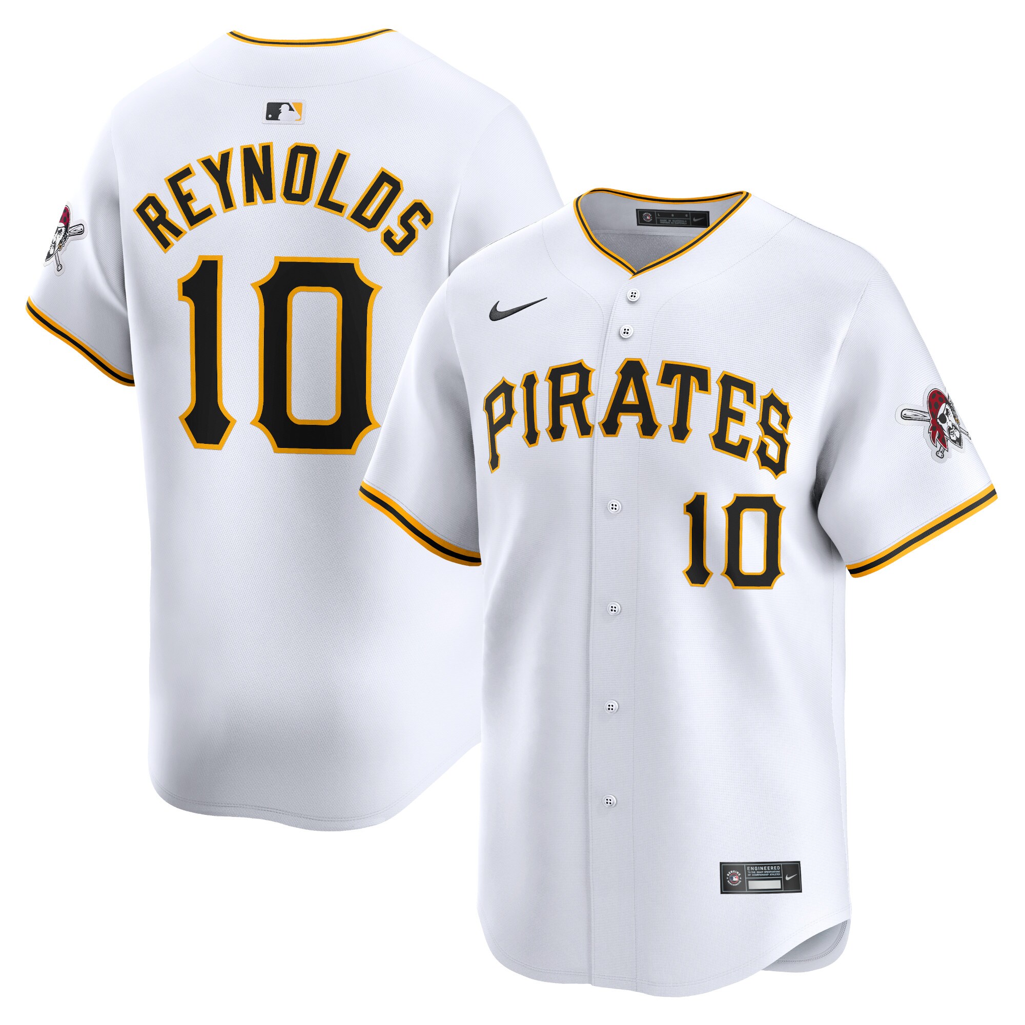 Bryan Reynolds Pittsburgh Pirates  Home Limited Player Jersey - White