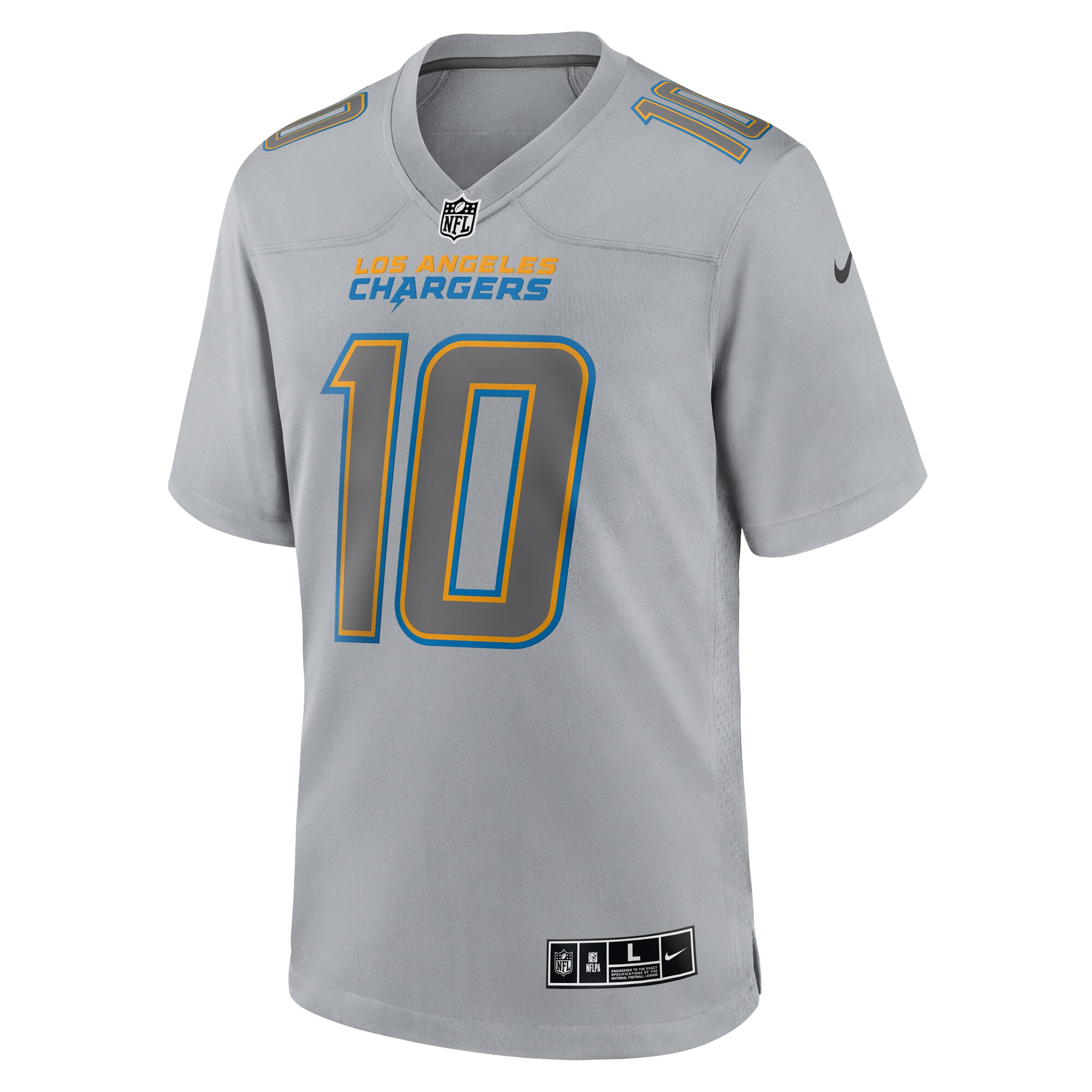 Justin Herbert Los Angeles Chargers  Atmosphere Fashion Game Jersey - Gray