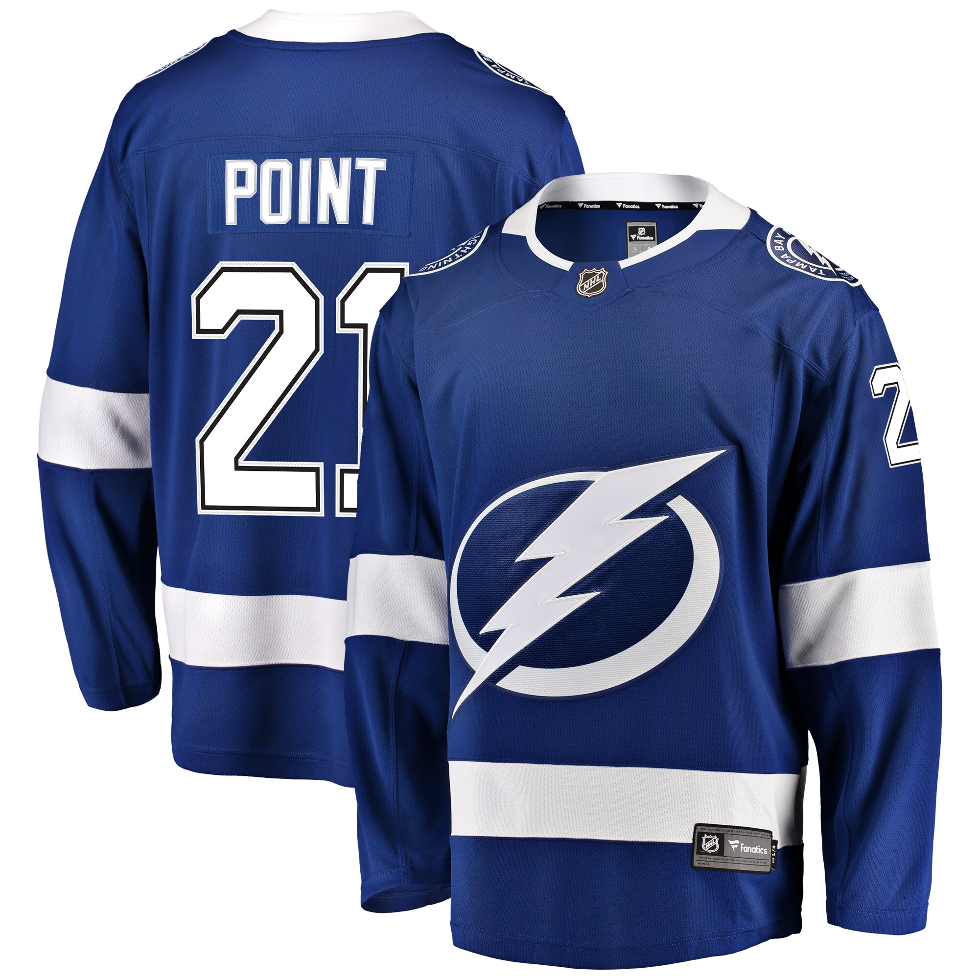 Brayden Point Tampa Bay Lightning Fanatics Home Breakaway Player Jersey - Blue