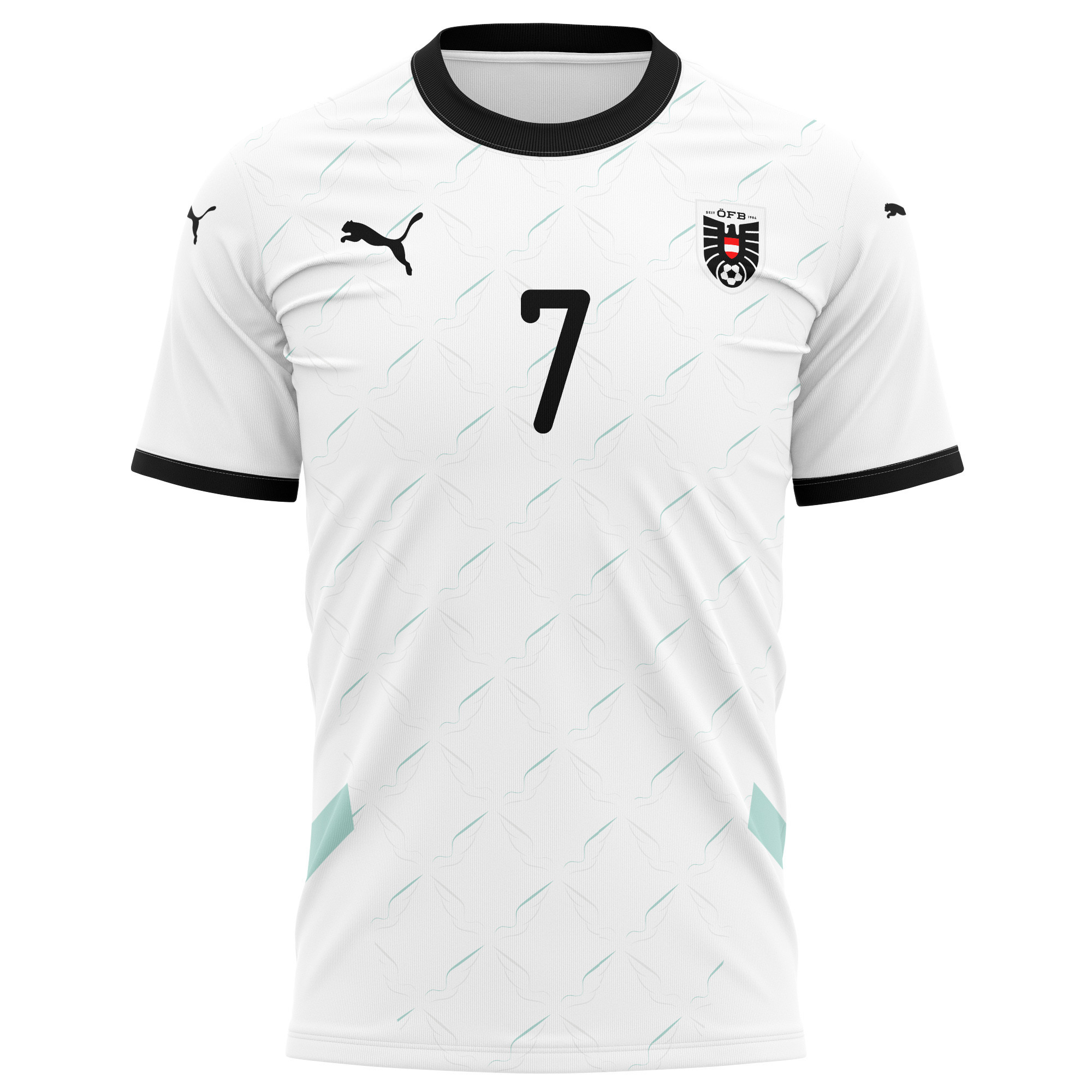Marko Arnautović 7 Austria National Team 2024/25 Away Kits AOP T-shirt - White