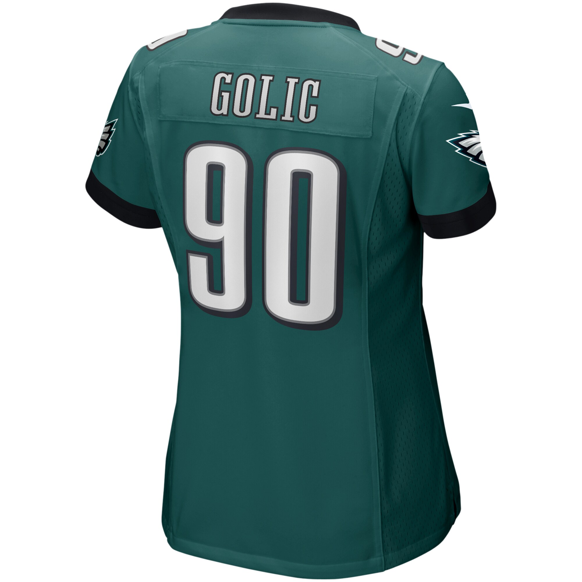 Mike Golic Philadelphia Eagles  Women's Game Retired Player Jersey - Midnight Green