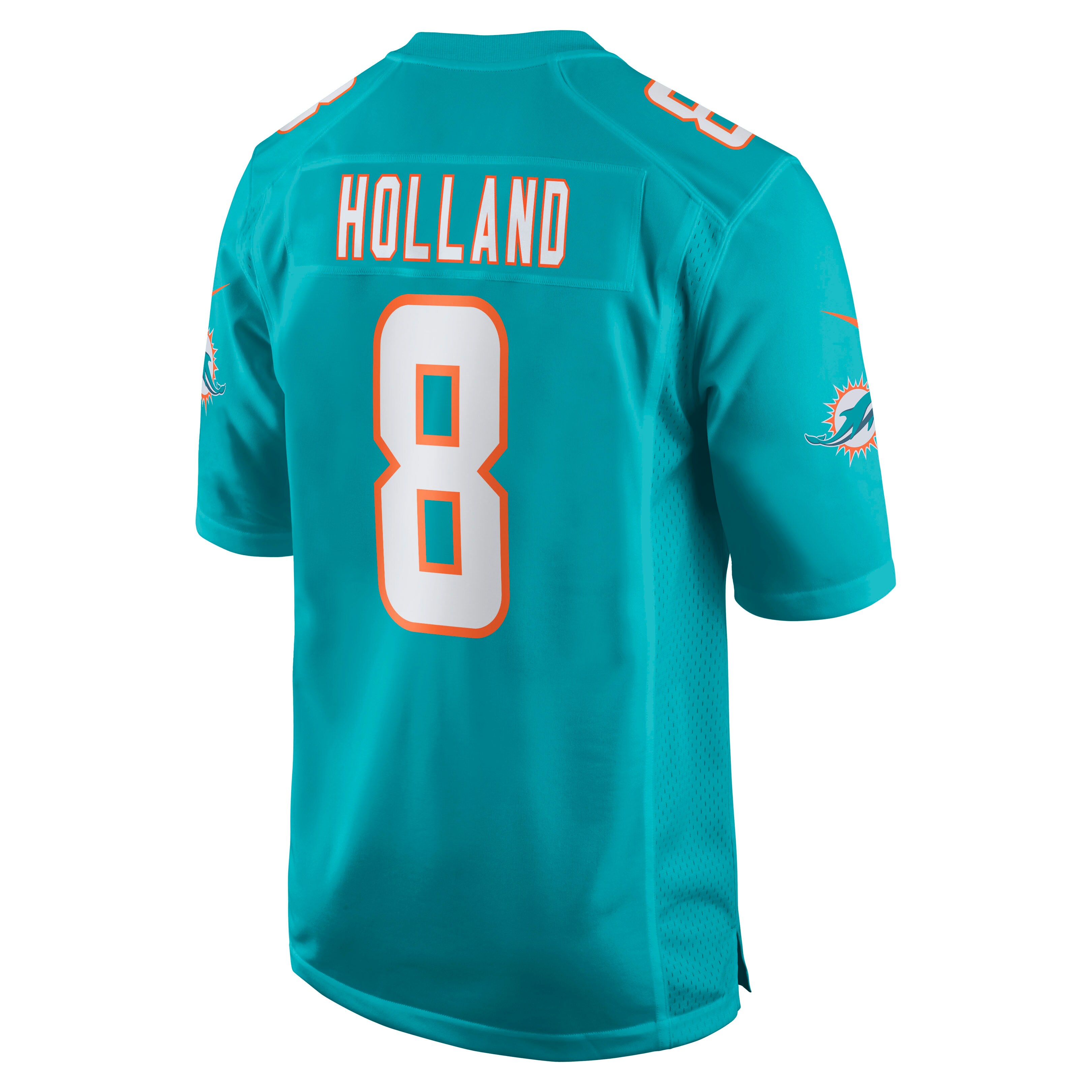 Jevon Holland Miami Dolphins  Game Player Jersey - Aqua