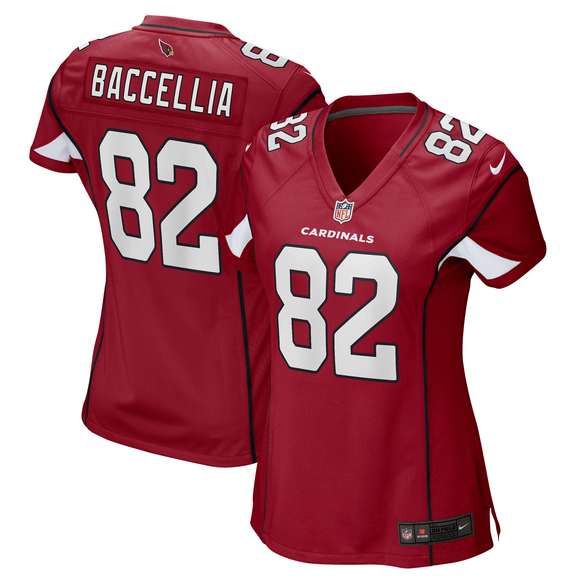 Andre Baccellia Arizona Cardinals  Women's Game Jersey - Cardinal