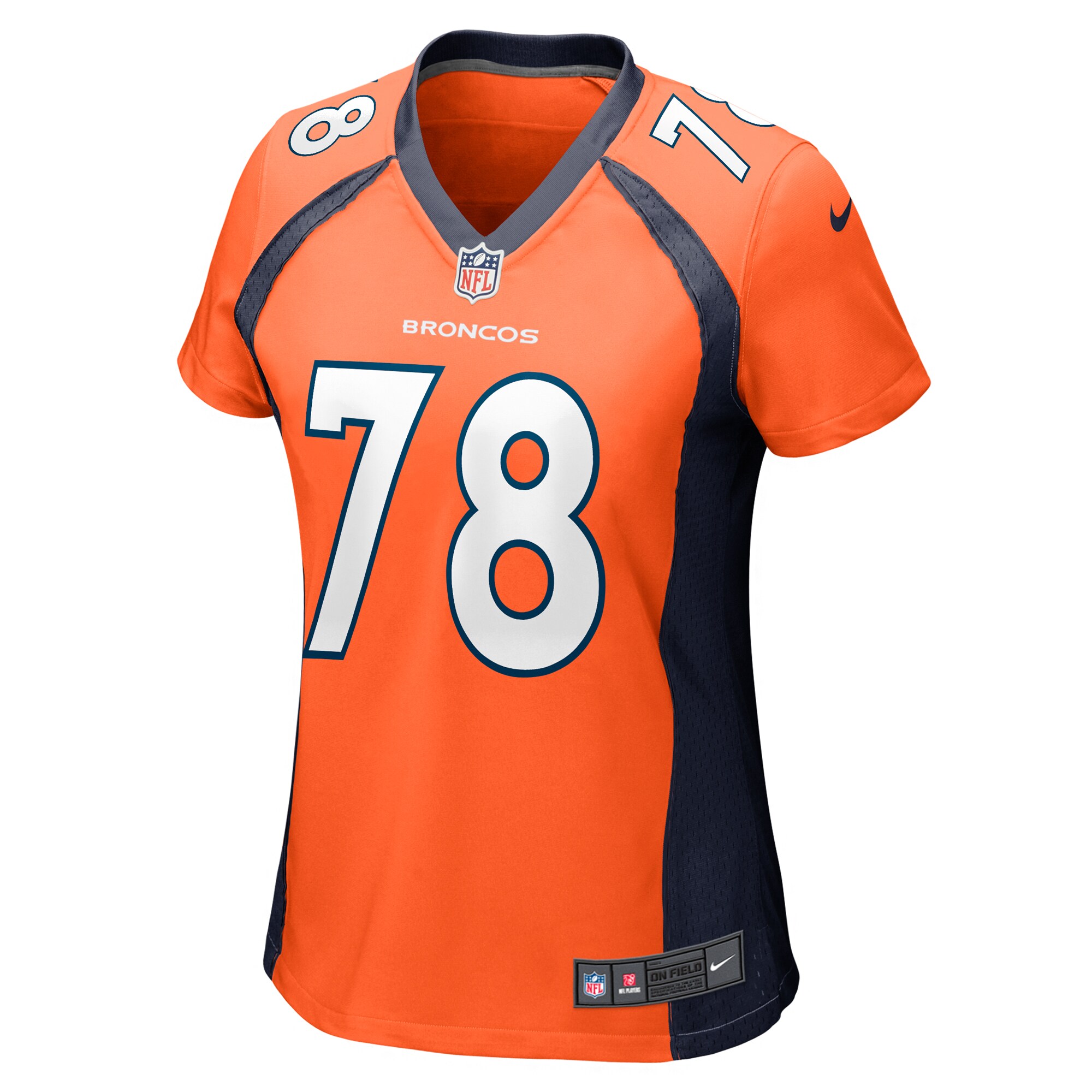 William Sherman Denver Broncos  Women's Team Game Jersey -  Orange