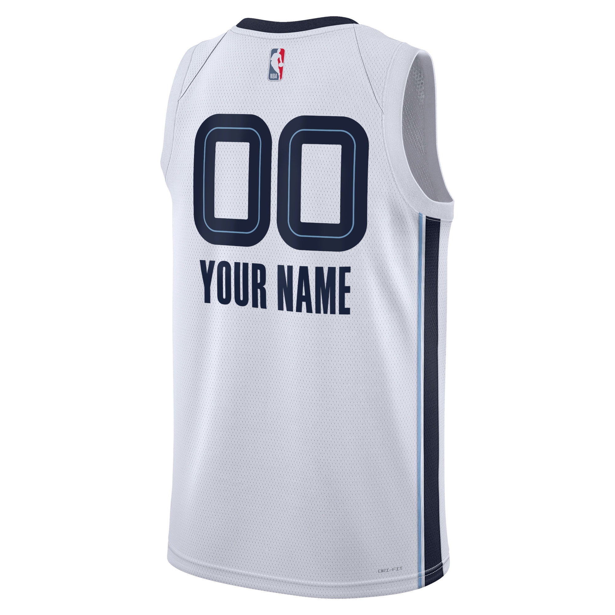 Memphis Grizzlies  Unisex Swingman Custom Jersey White - Association Edition