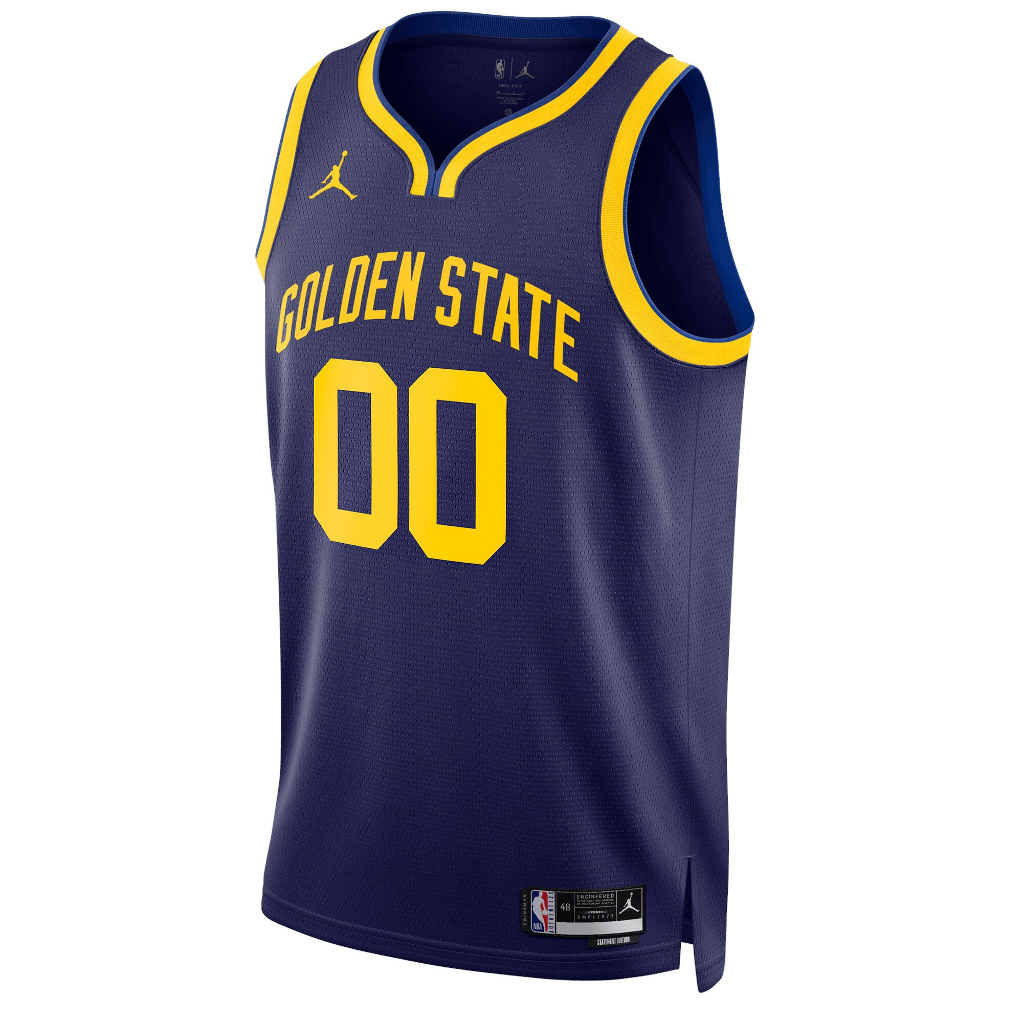 Golden State Warriors Jordan Brand Unisex 2022\/23 Swingman Custom Jersey - Statement Edition - Blue