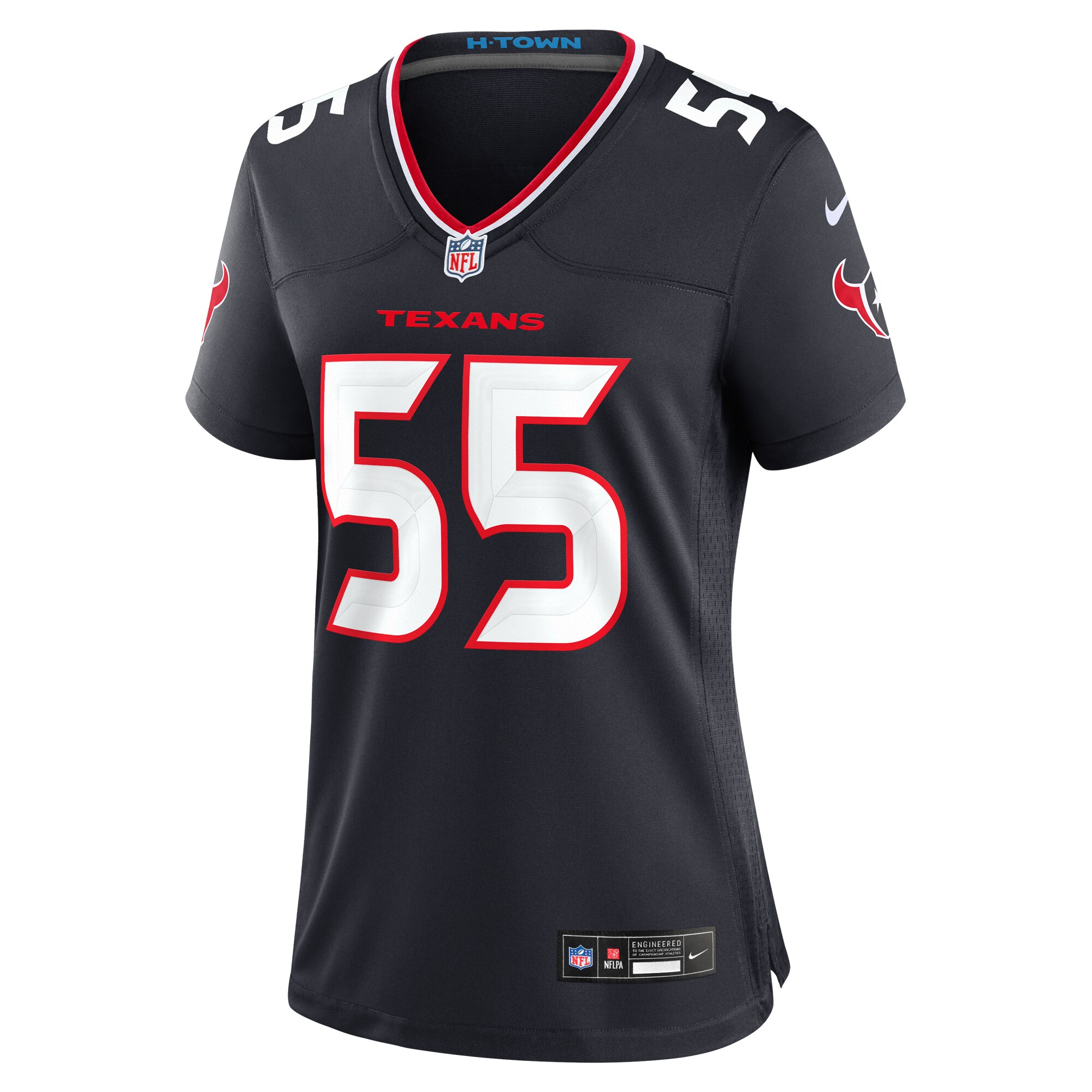 Danielle Hunter Houston Texans  Women's Team Game Jersey -  Navy