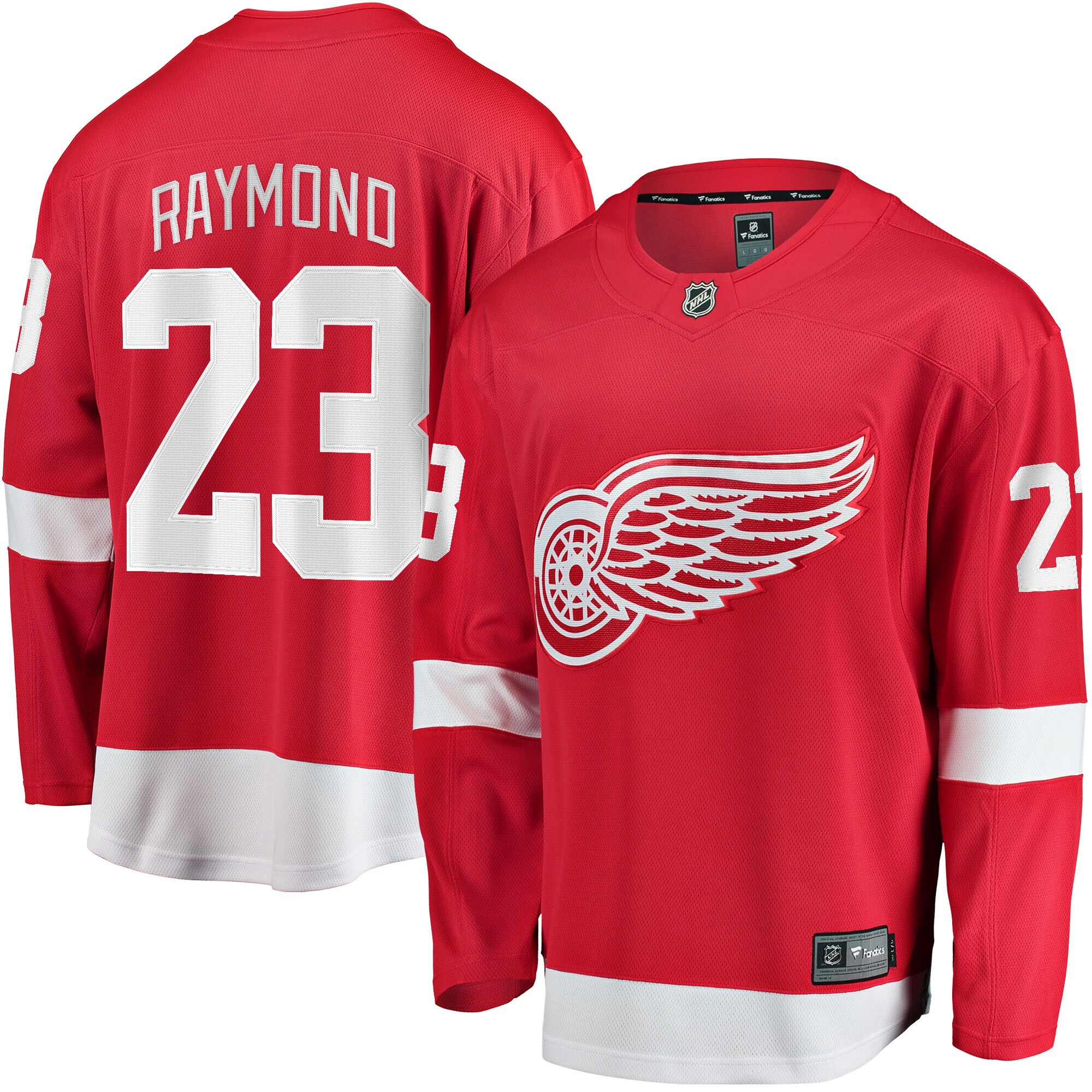 Lucas Raymond Detroit Red Wings Fanatics Home Breakaway Player Jersey - Red