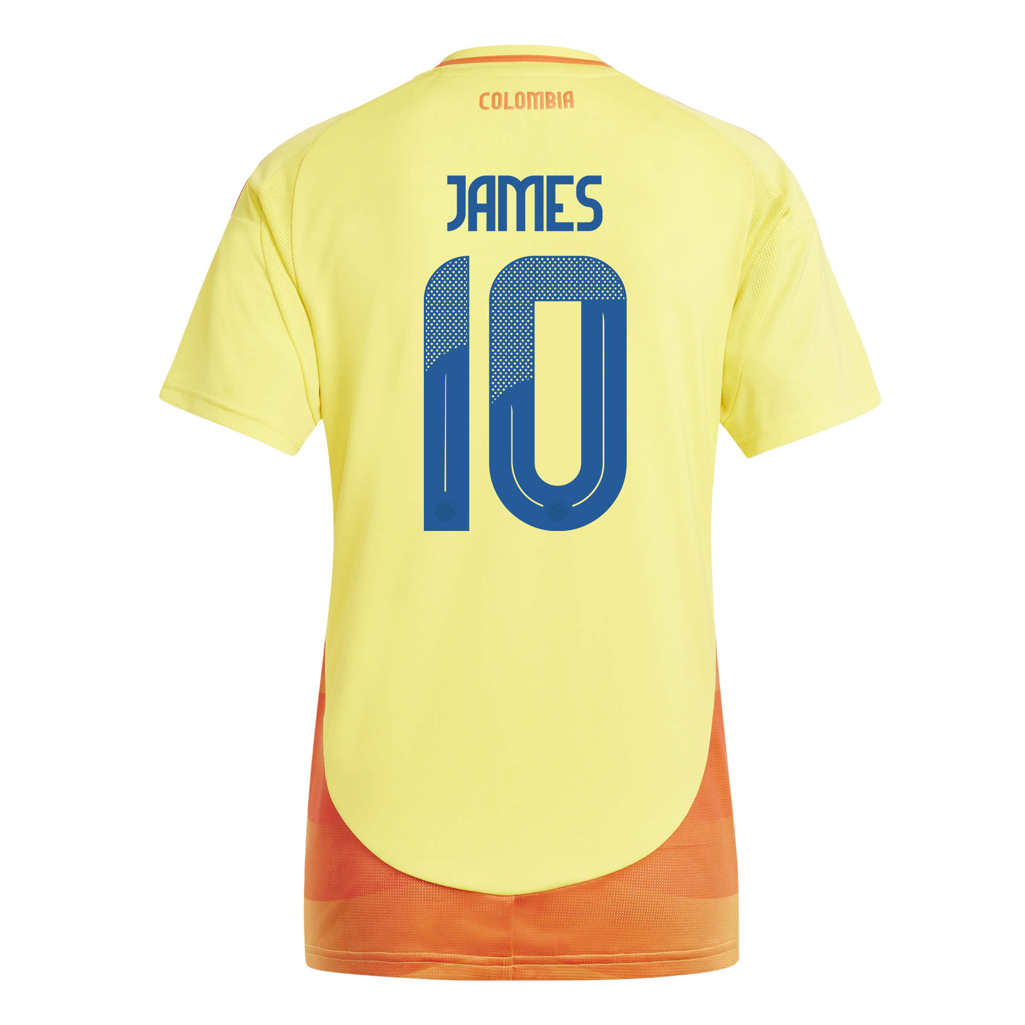 James Rodríguez 10 Colombia National Team 2024/25 Home Women Jersey - Yellow