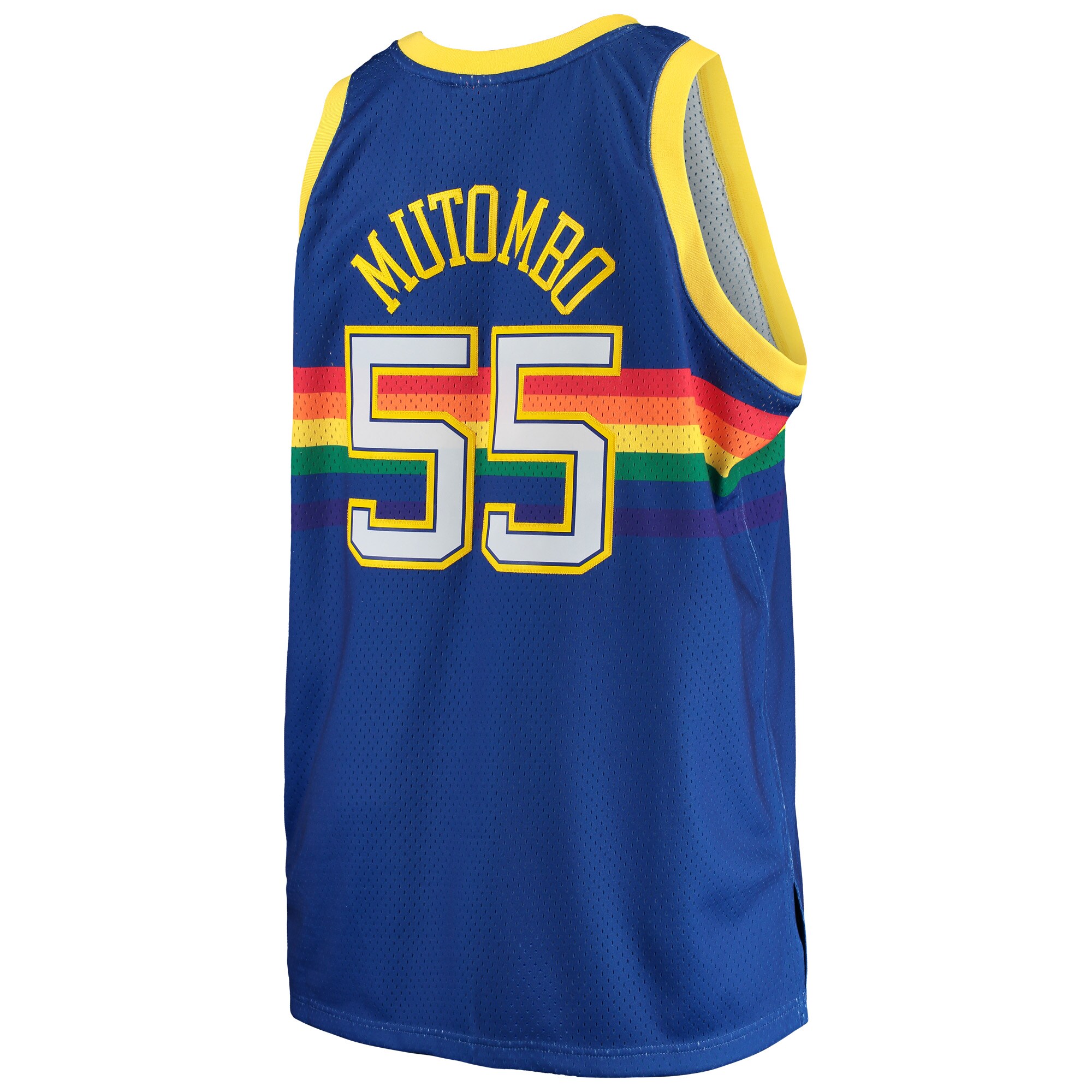 Dikembe Mutombo Denver Nuggets Mitchell & Ness 1991\/92 Big & Tall Hardwood Classics Swingman Jersey - Royal