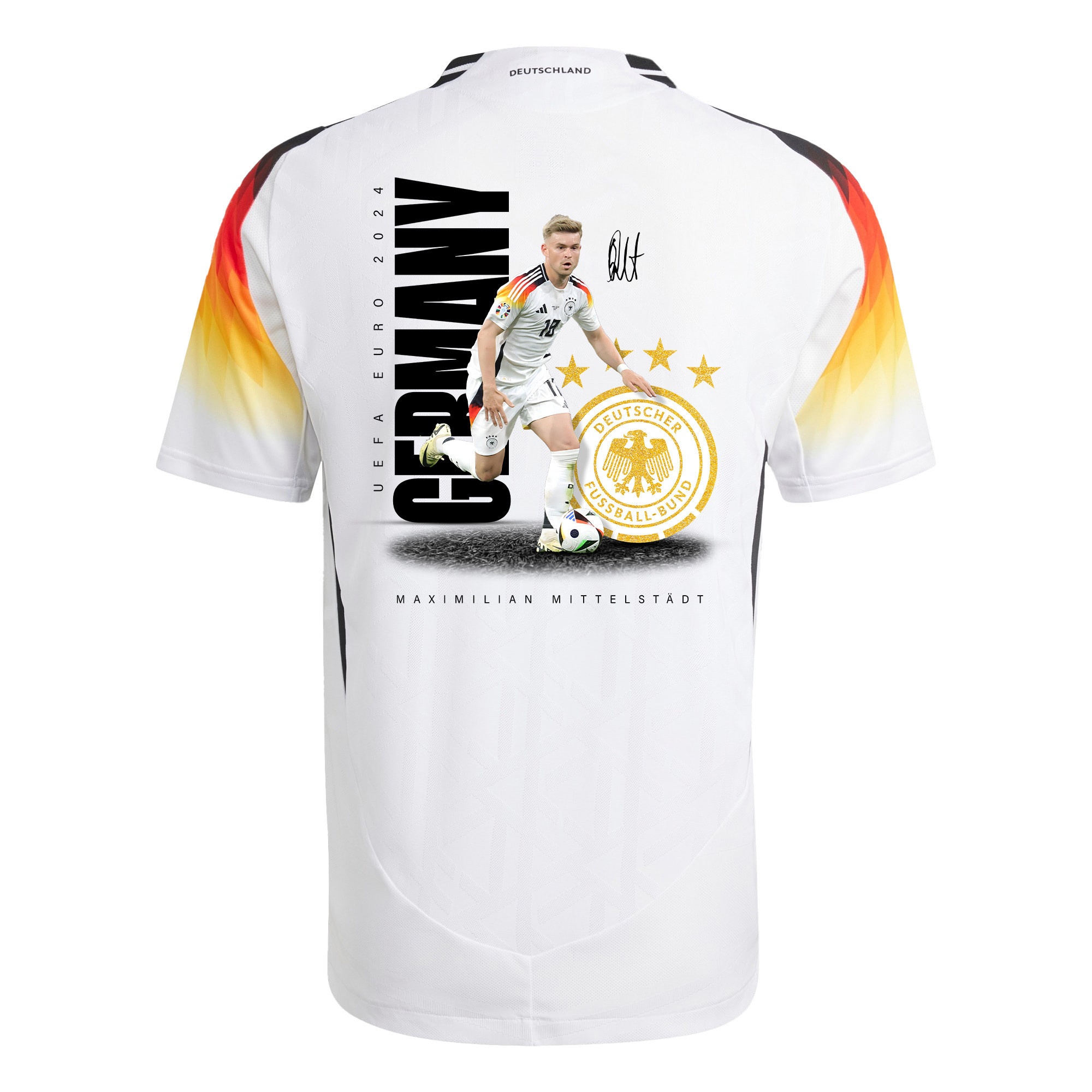 Maximilian Mittelstädt 18 Signed Game-changer Germany National Team 2024 Home Men Jersey - Purple