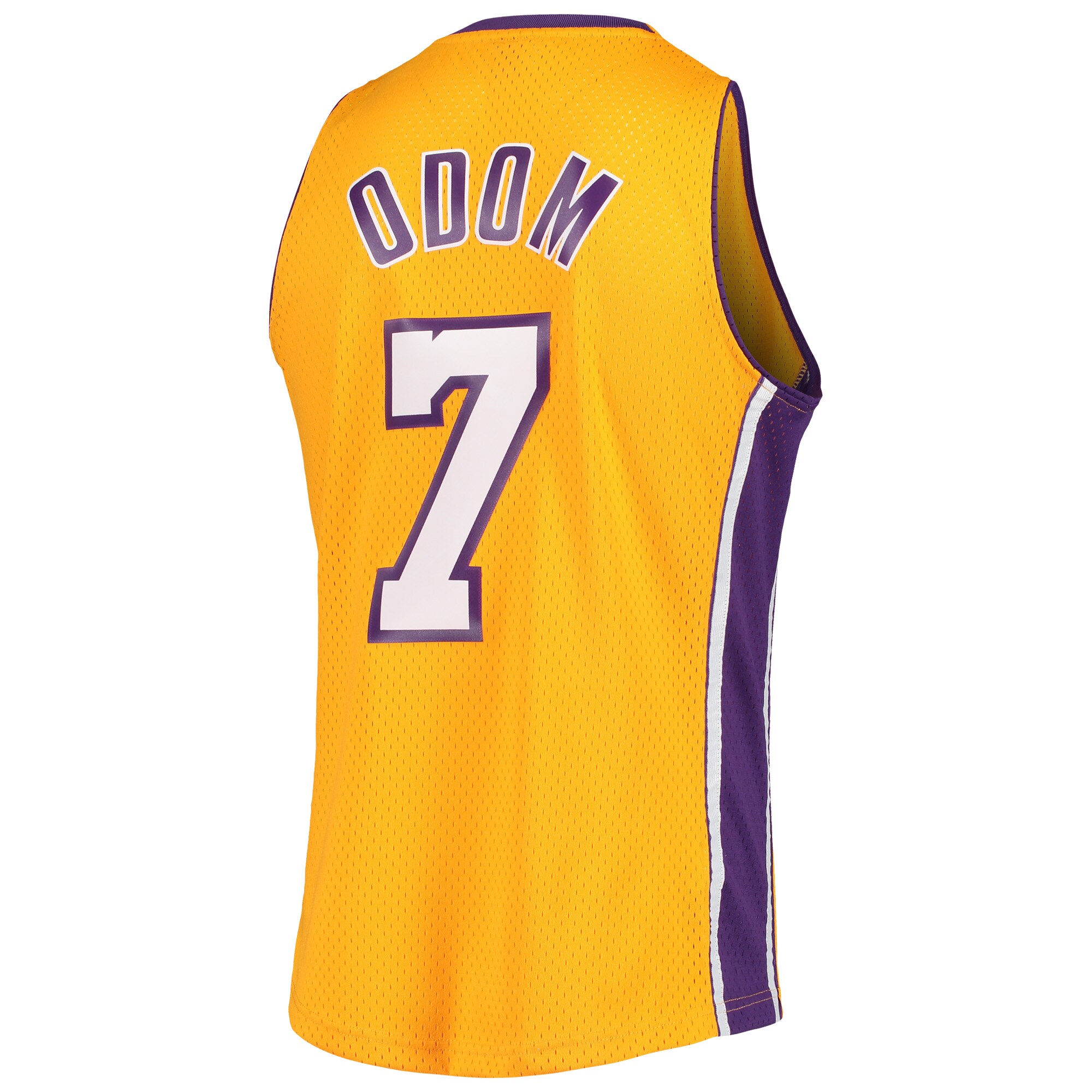 Lamar Odom Los Angeles Lakers Mitchell & Ness 2001\/02 Hardwood Classics Swingman Jersey - Gold