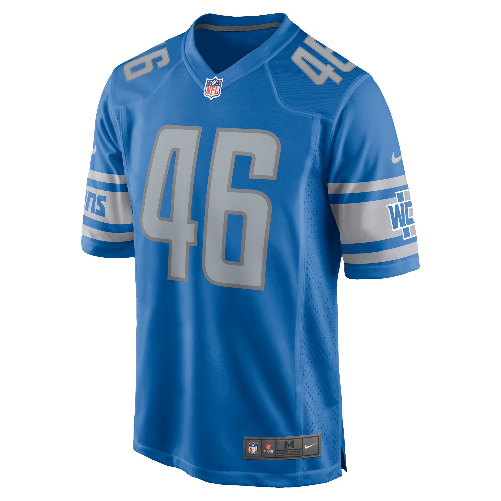 Jack Campbell Detroit Lions  2023 NFL Draft First Round Pick Game Jersey - Blue