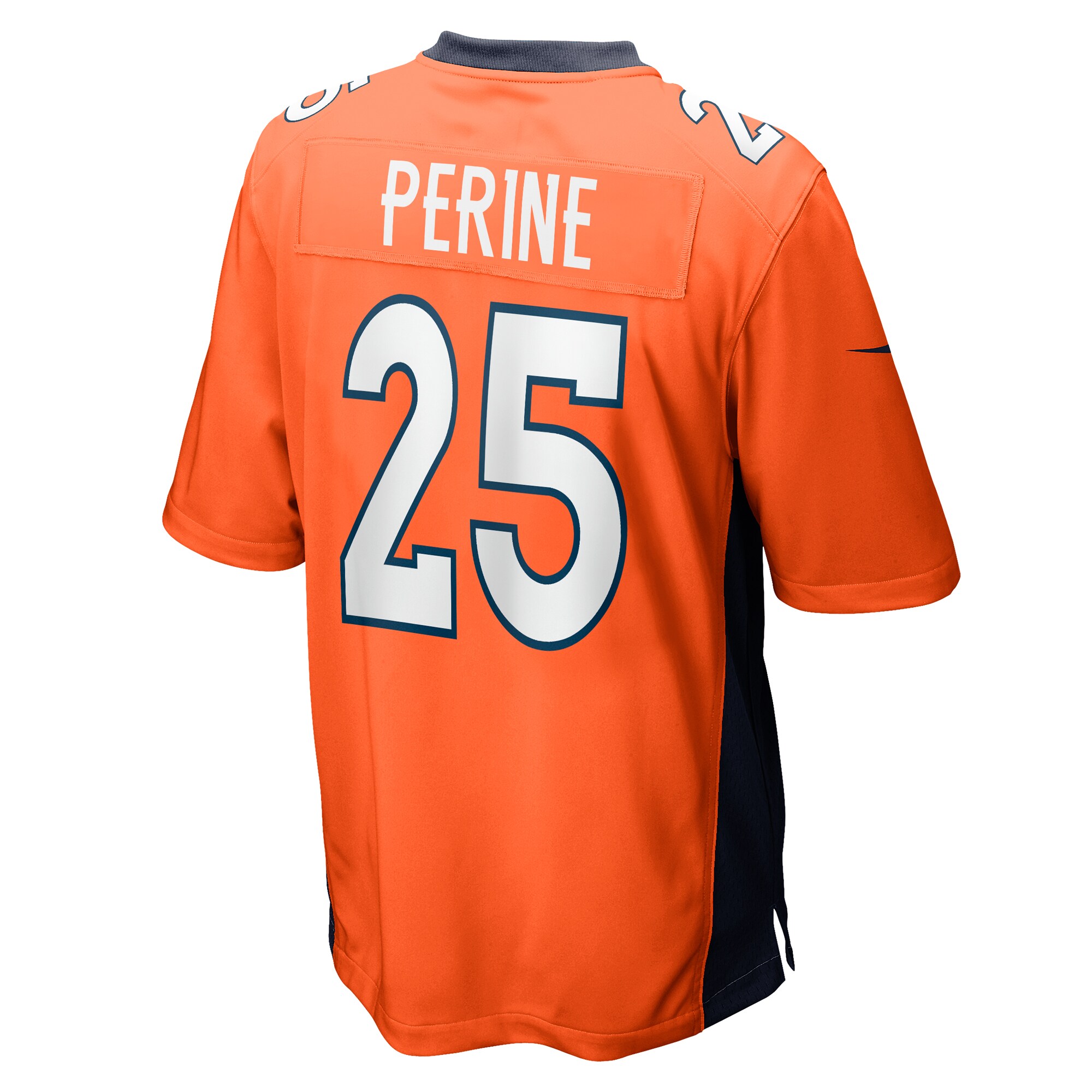 Samaje Perine Denver Broncos  Game Player Jersey - Orange