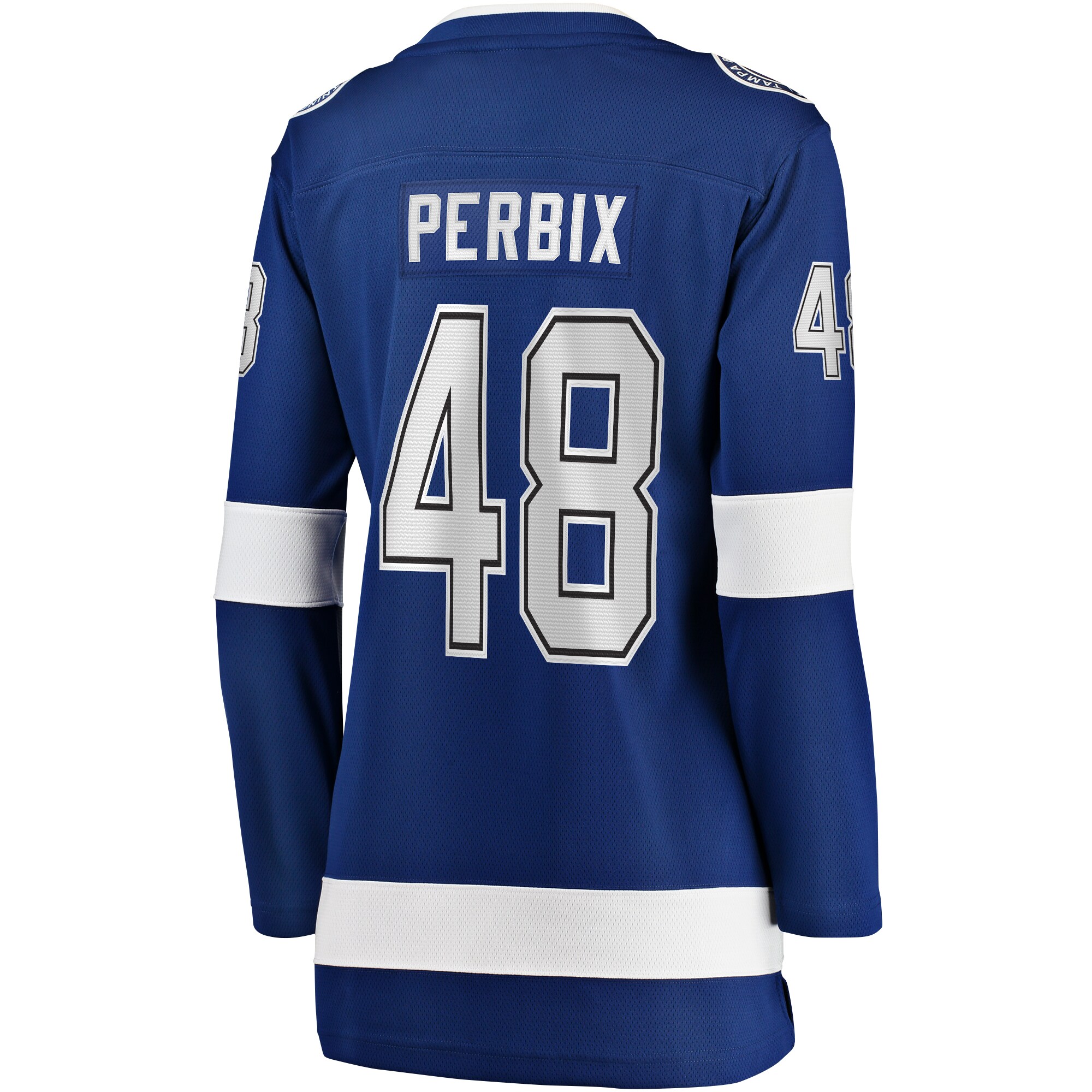 Nick Perbix Tampa Bay Lightning Fanatics Women's Home Breakaway Player Jersey - Blue