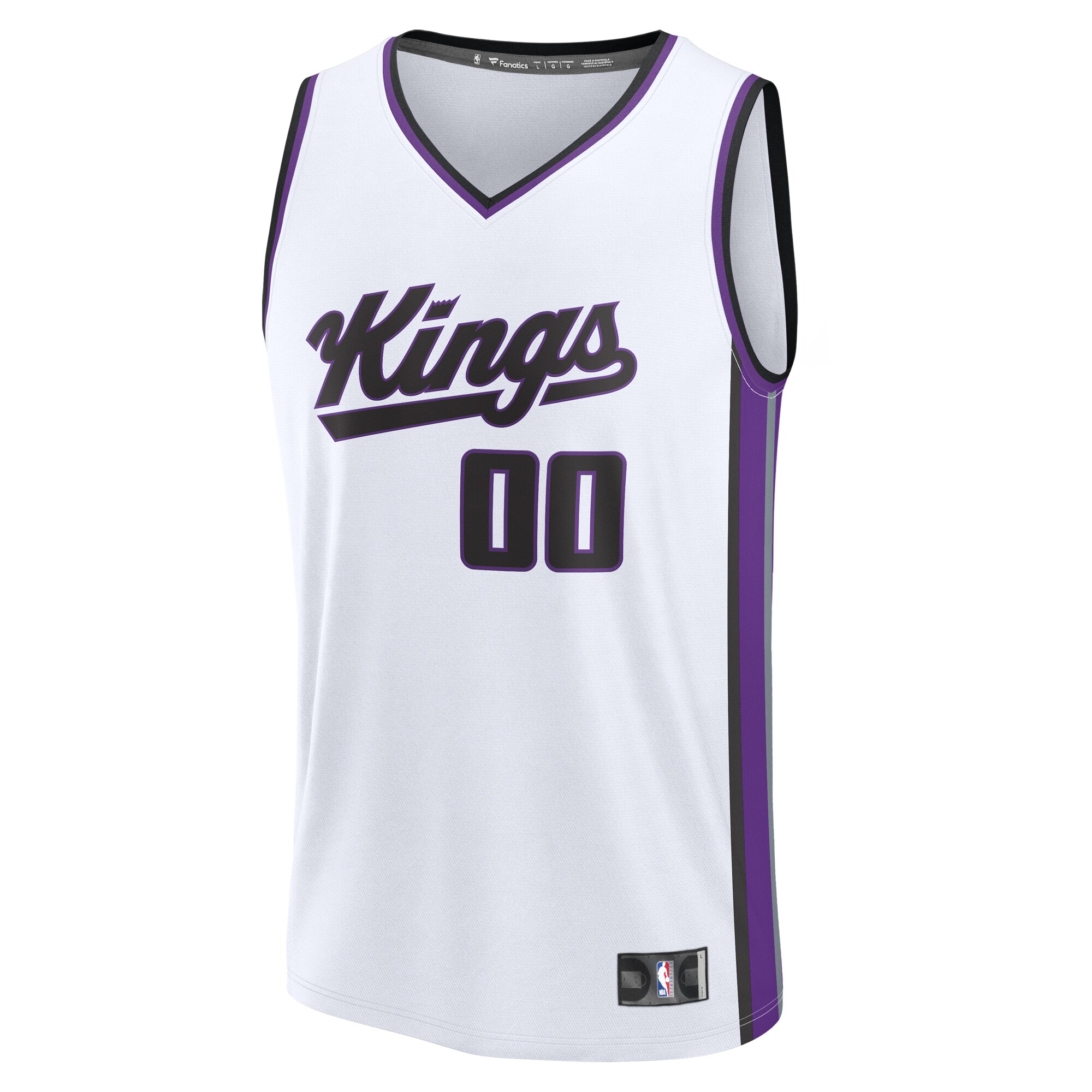 Sacramento Kings Fanatics Custom Fast Break Jersey - White - Association Edition