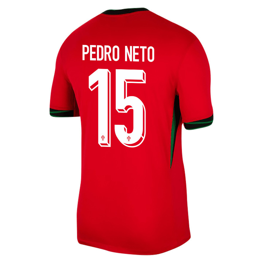 Pedro Neto 15 Portugal National Team 2024/25 Home Men Jersey - Red