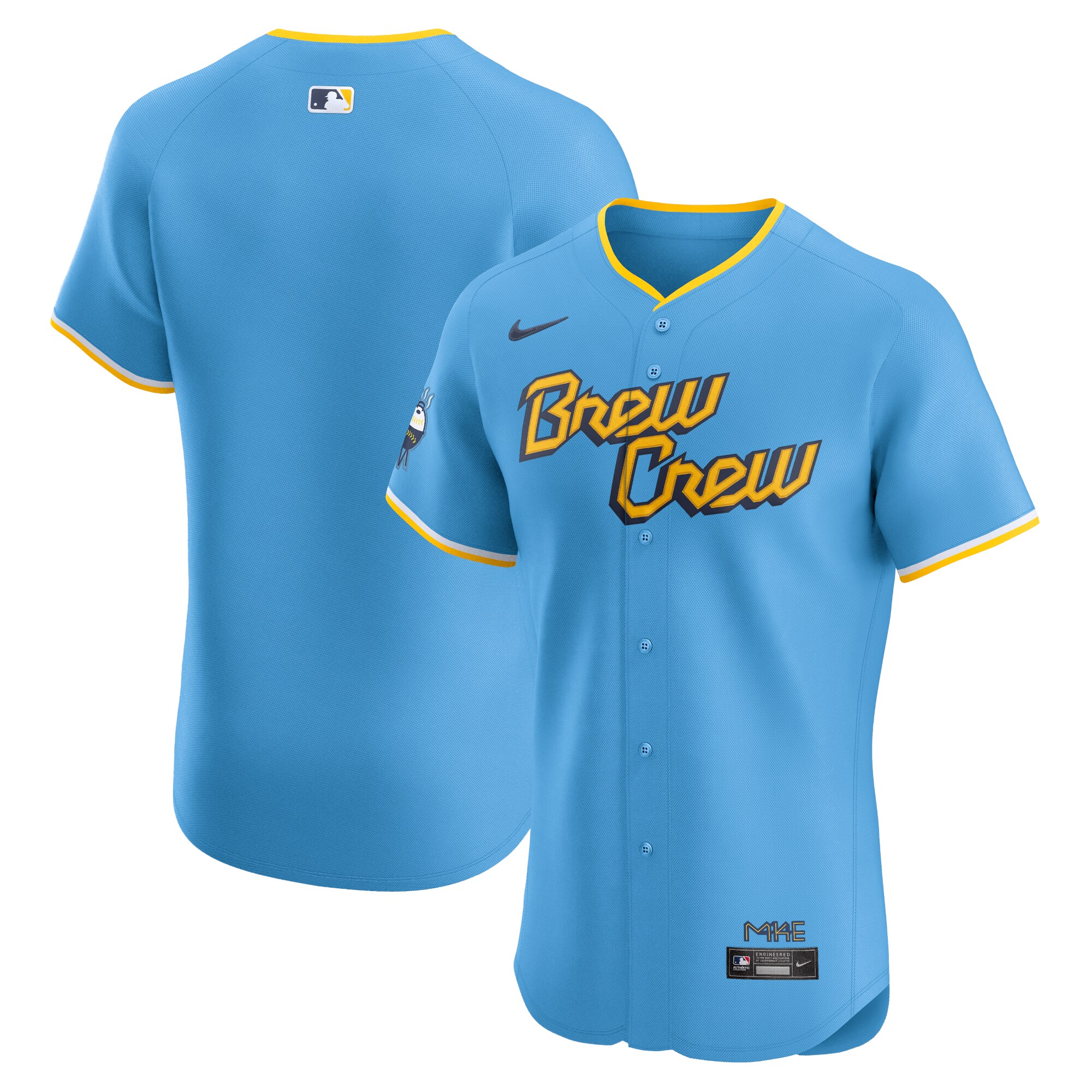 Milwaukee Brewers  City Connect Elite Jersey - Powder Blue