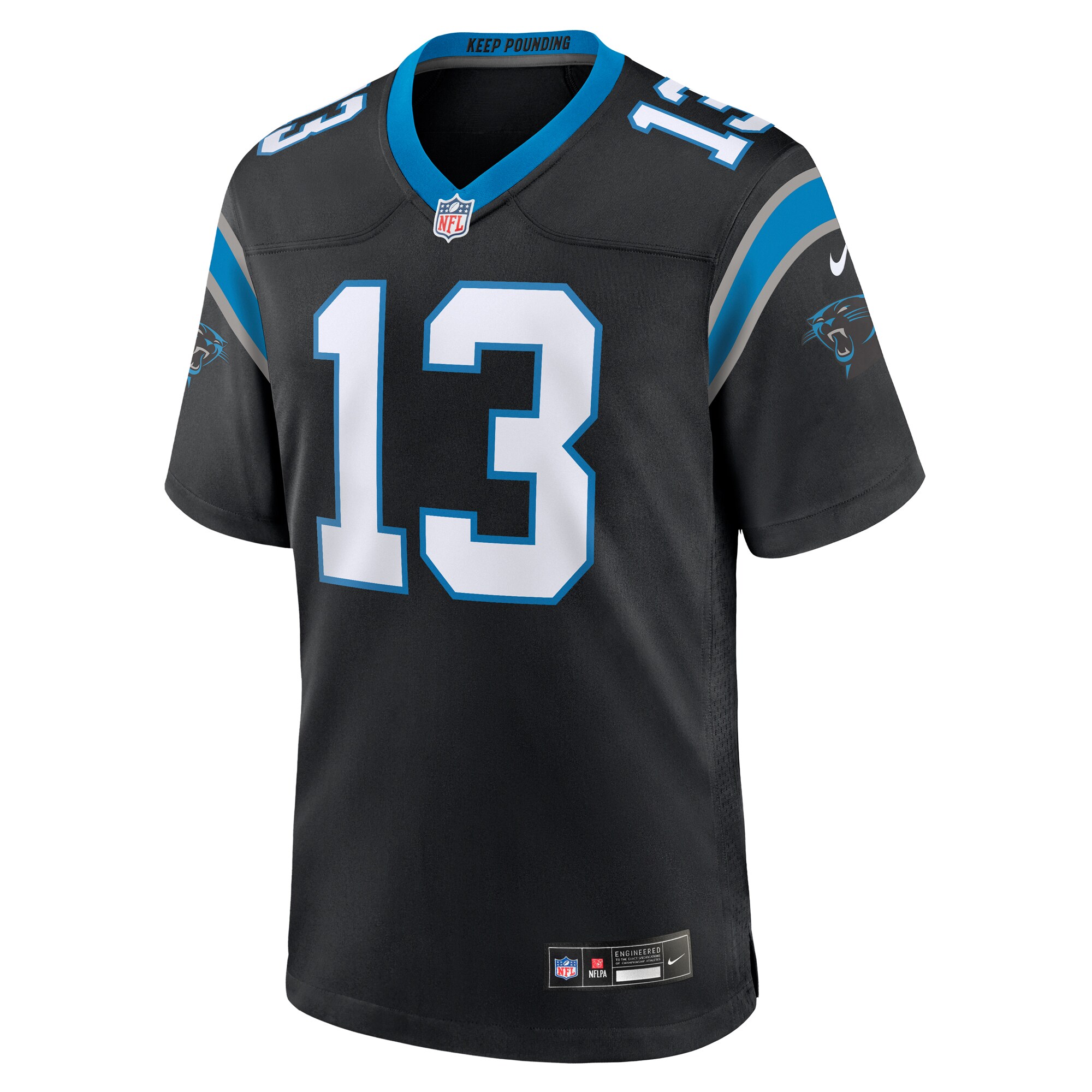 Troy Hill Carolina Panthers  Team Game Jersey -  Black