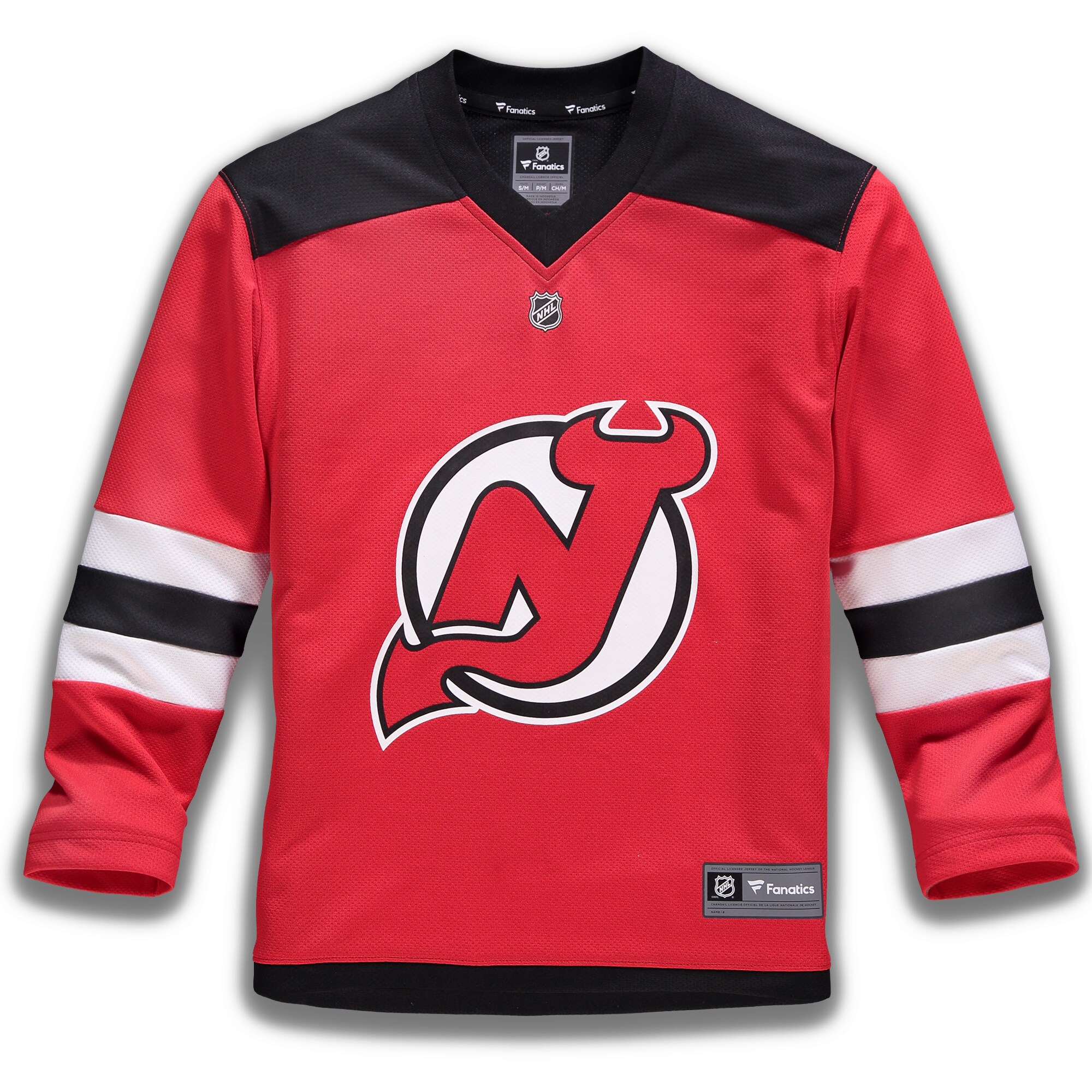 New Jersey Devils Fanatics Youth Home Replica Custom Jersey - Red