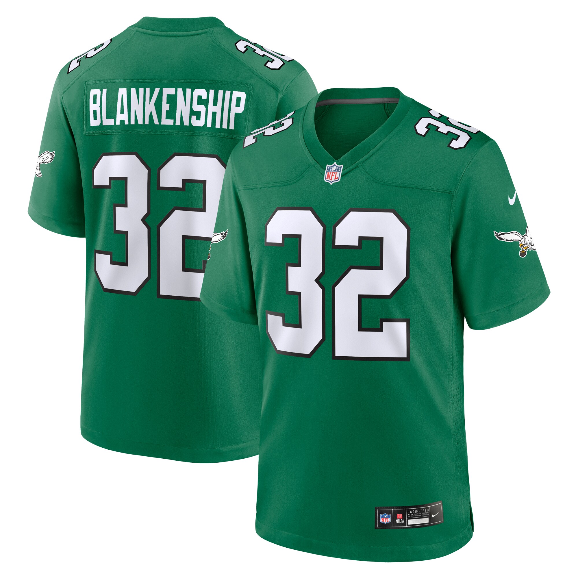 Reed Blankenship Philadelphia Eagles  Alternate Game Jersey -  Kelly Green