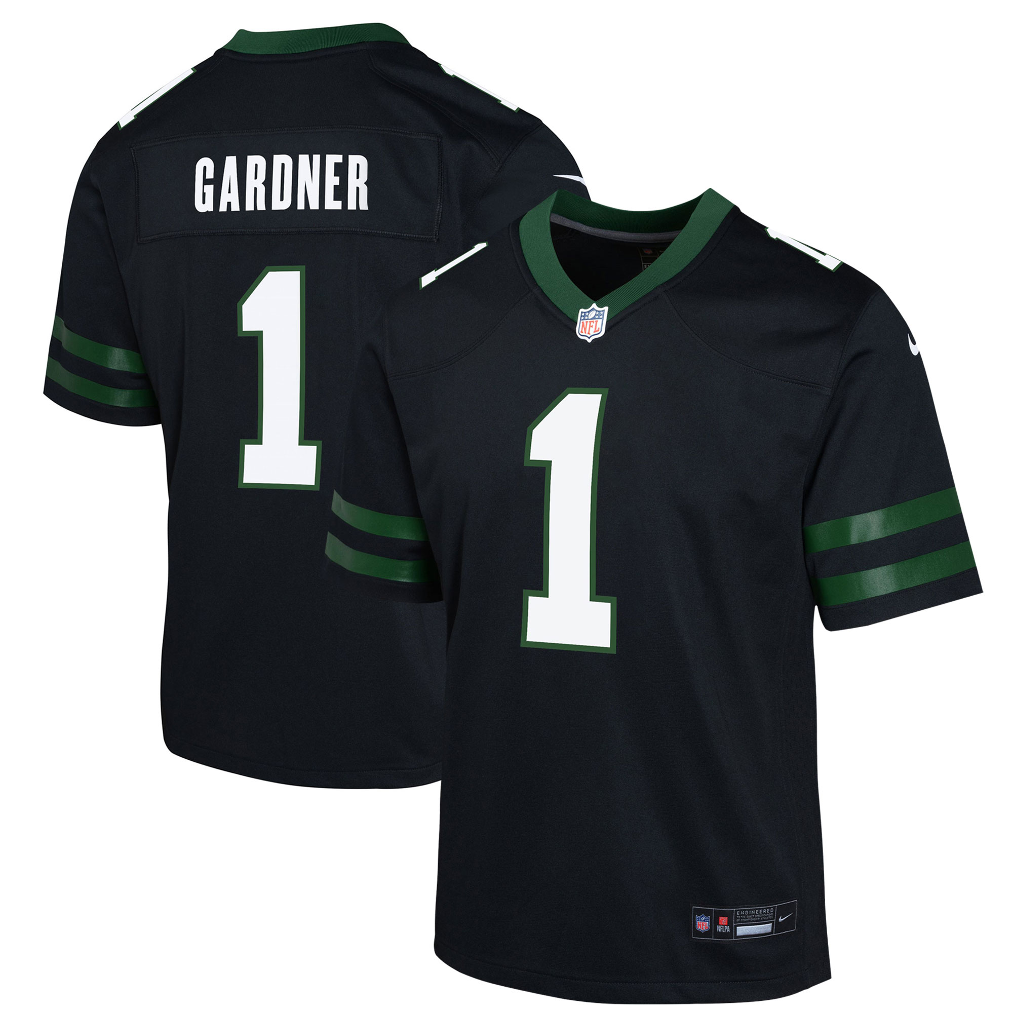 Ahmad Sauce Gardner New York Jets  Youth Alternate Game Jersey - Legacy Black