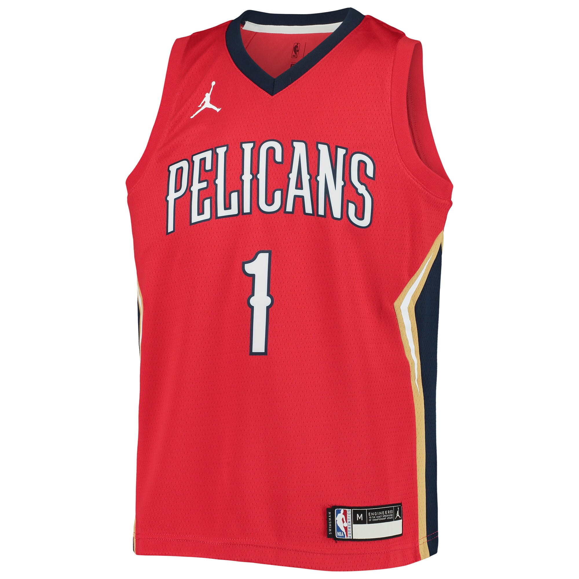 Zion Williamson New Orleans Pelicans Jordan Brand Youth 2020\/21 Swingman Player Jersey - Statement Edition - Red