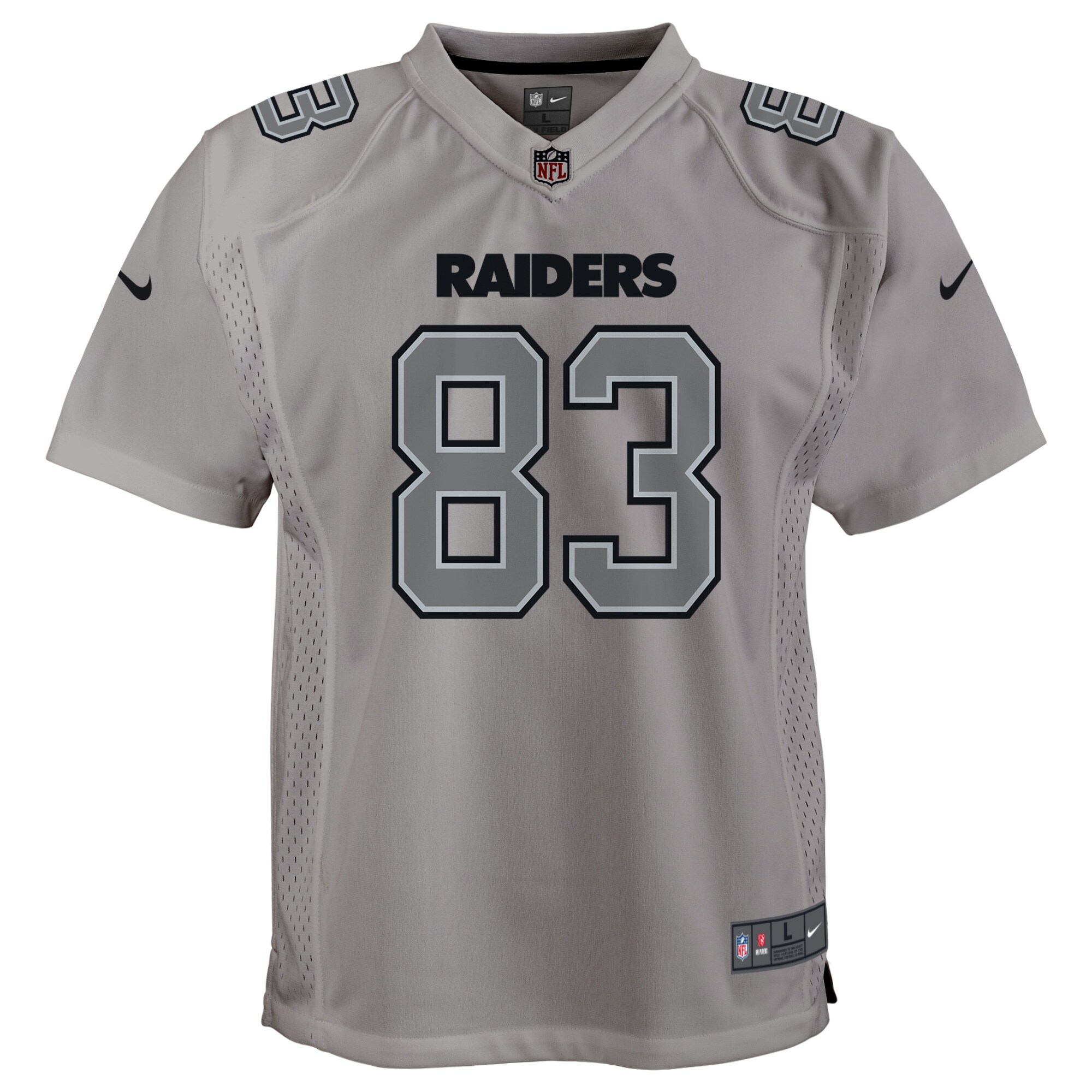 Darren Waller Las Vegas Raiders  Youth Atmosphere Game Jersey - Gray