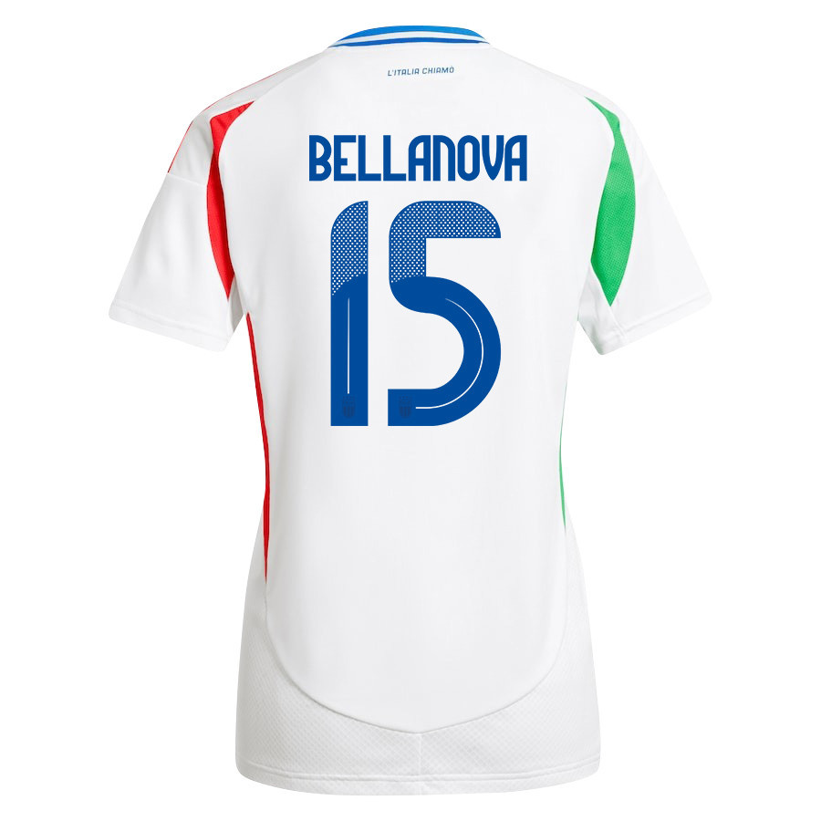 Raoul Bellanova 15 Italy National Team 2024/25 Away Women Jersey - White