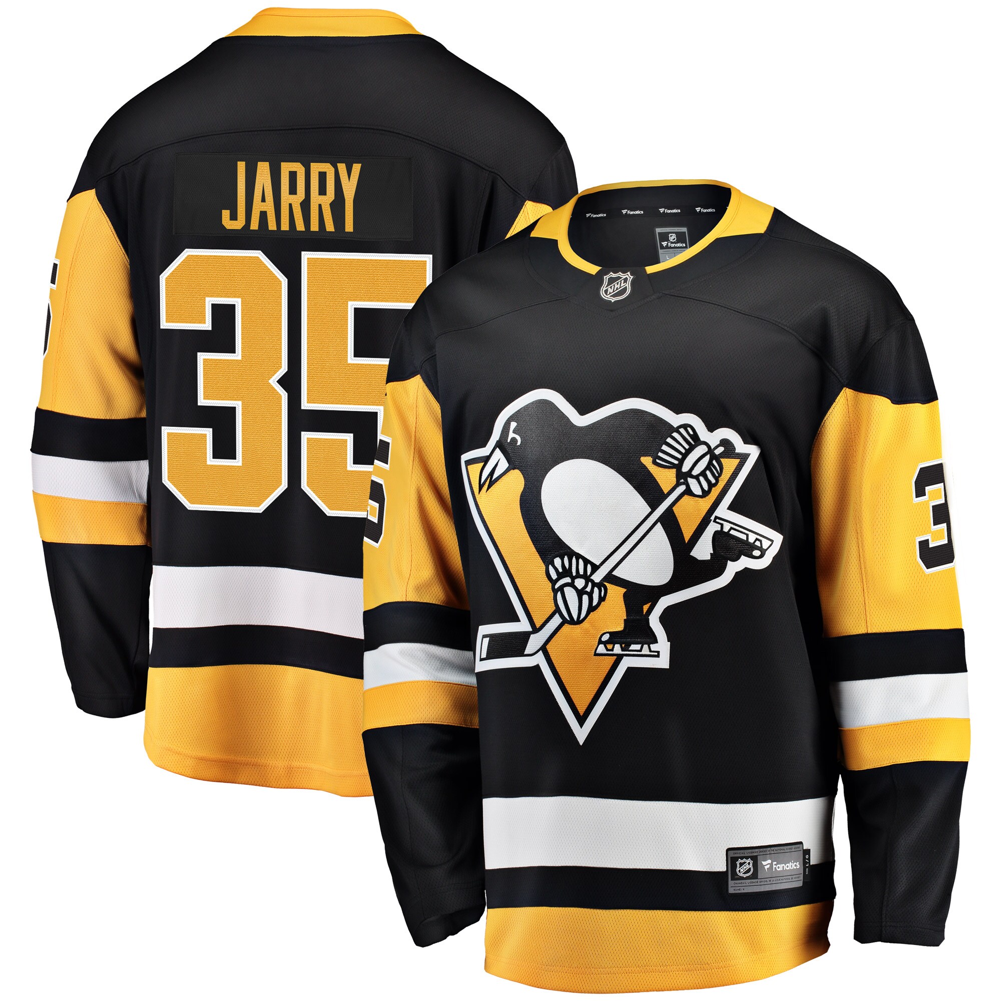 Tristan Jarry Pittsburgh Penguins Fanatics Home Breakaway Player Jersey - Black