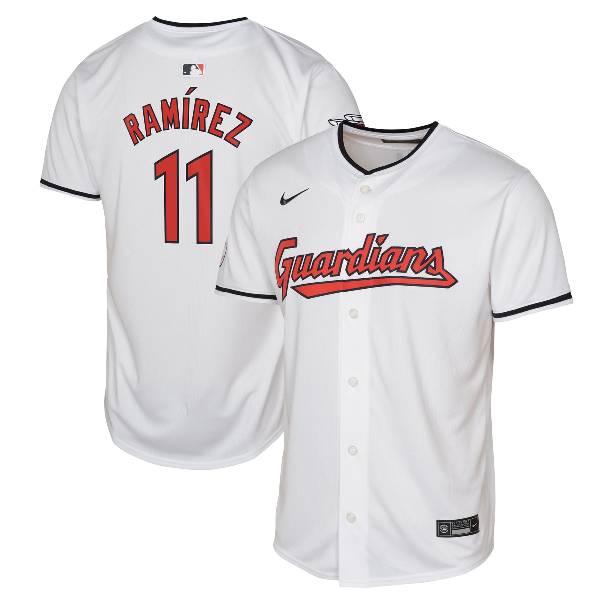 Jose Ramirez Cleveland Guardians  Youth Home Limited Player Jersey - White