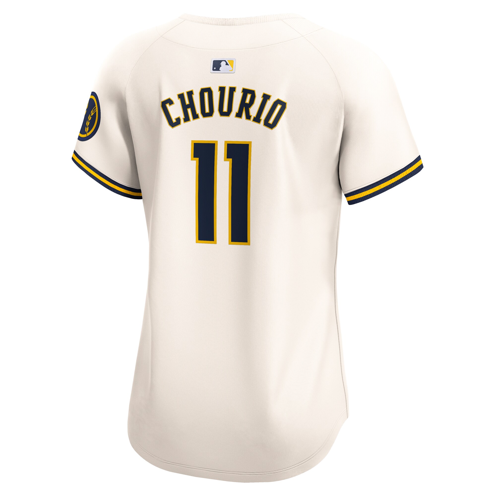 Jackson Chourio Milwaukee Brewers  Women's Home Limited Player Jersey - Cream