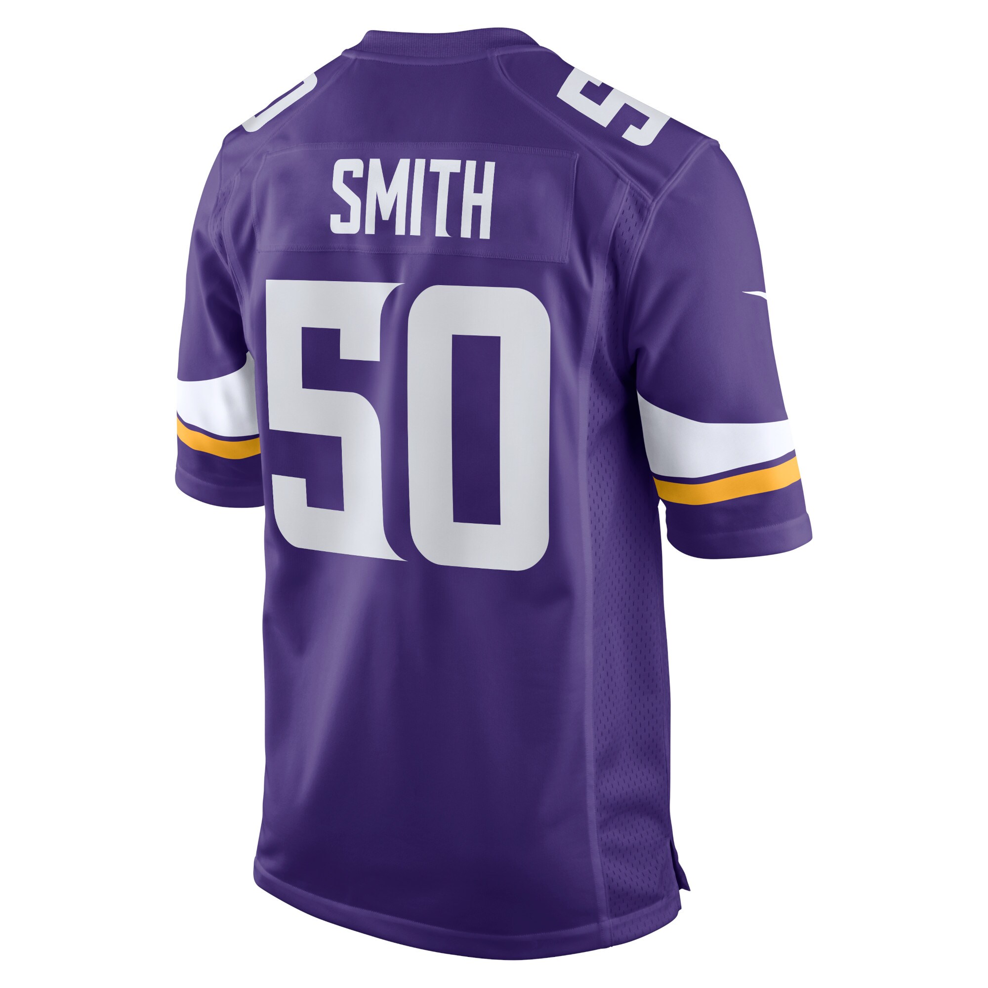 TJ Smith Minnesota Vikings  Home Game Player Jersey - Purple