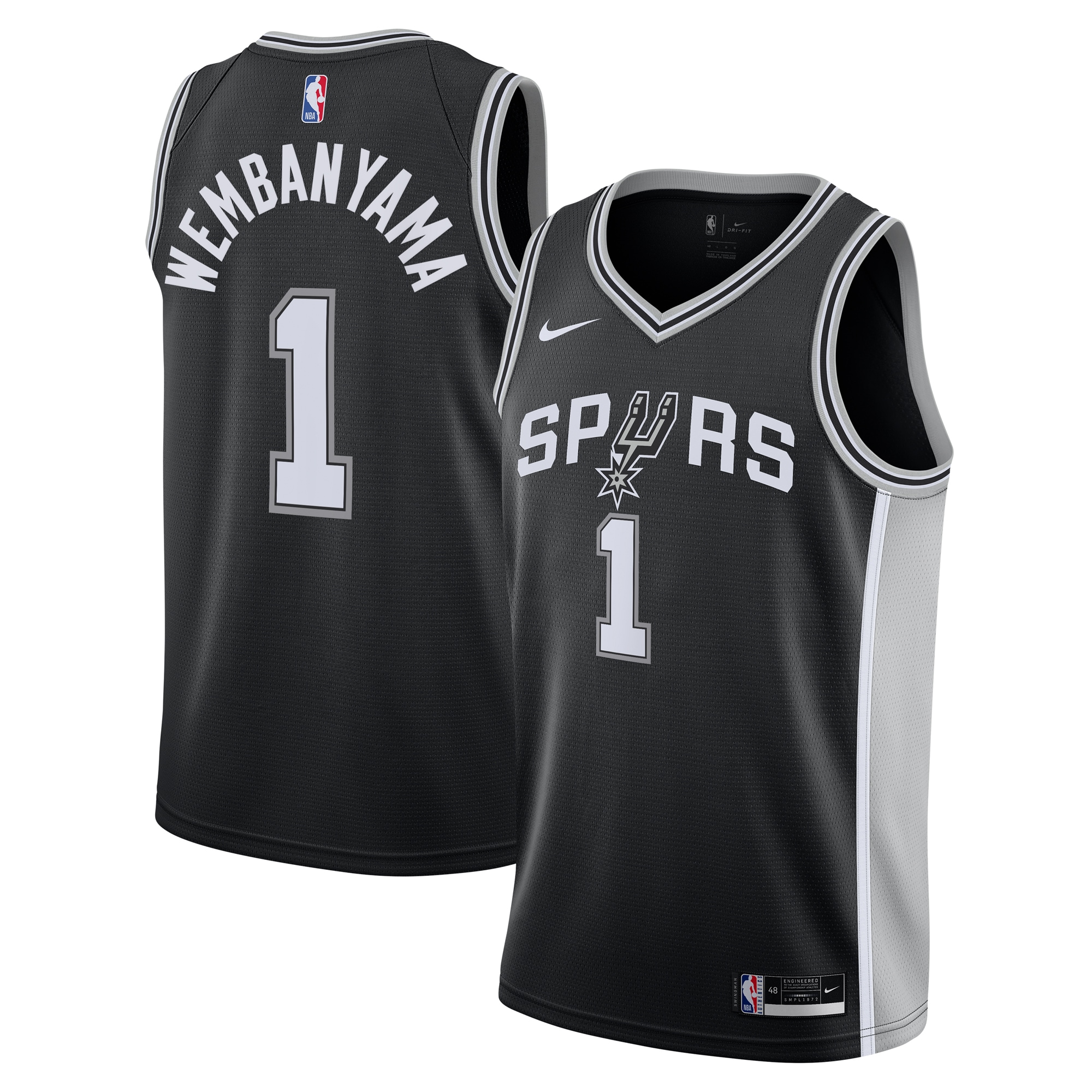 Victor Wembanyama San Antonio Spurs  Youth Swingman Jersey - Icon Edition - Black